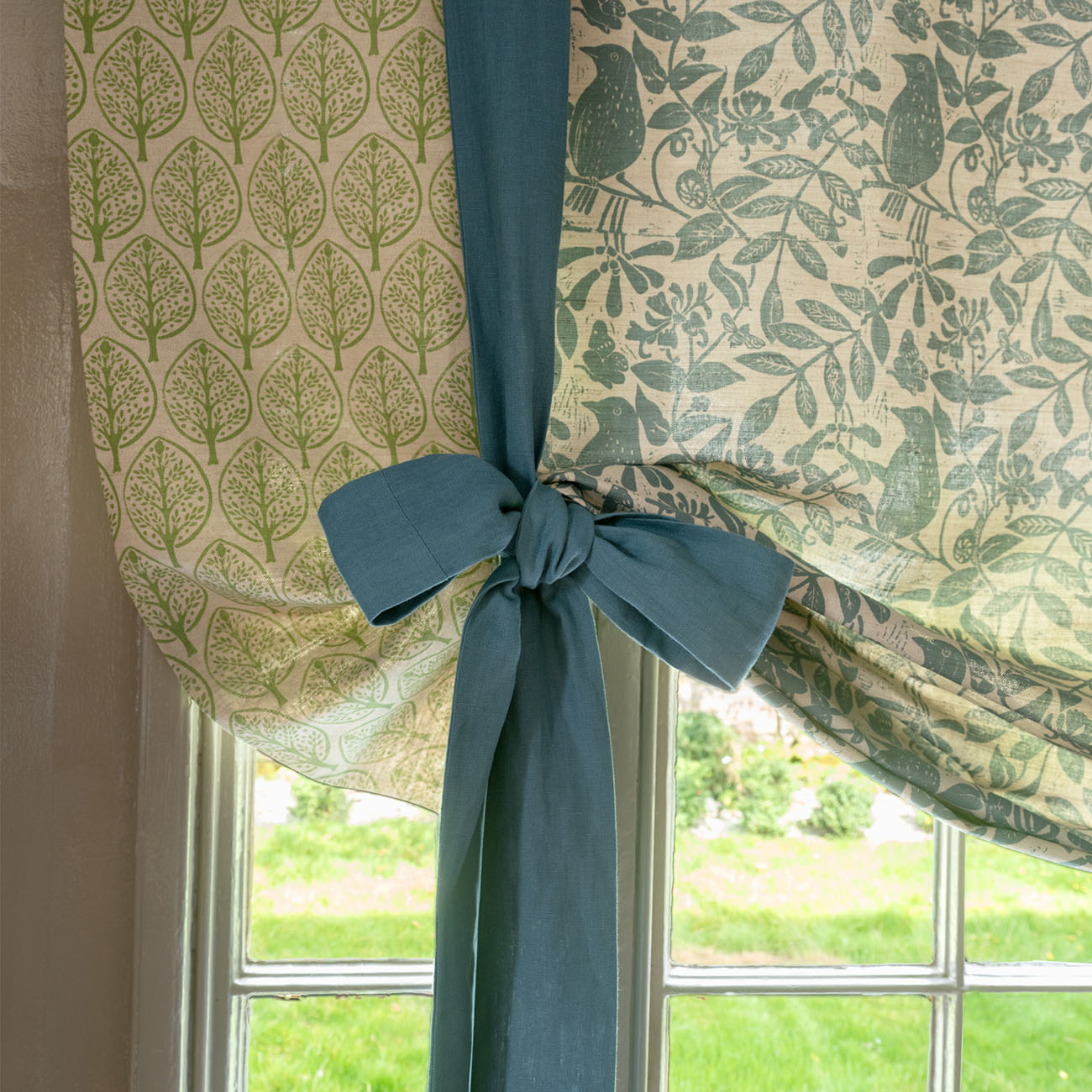 Hand-Dyed Linen Fabric in Denim Blue - Premium Quality for DIY Sewing, Quilting & Home Decor Projects | Isabella Collection
