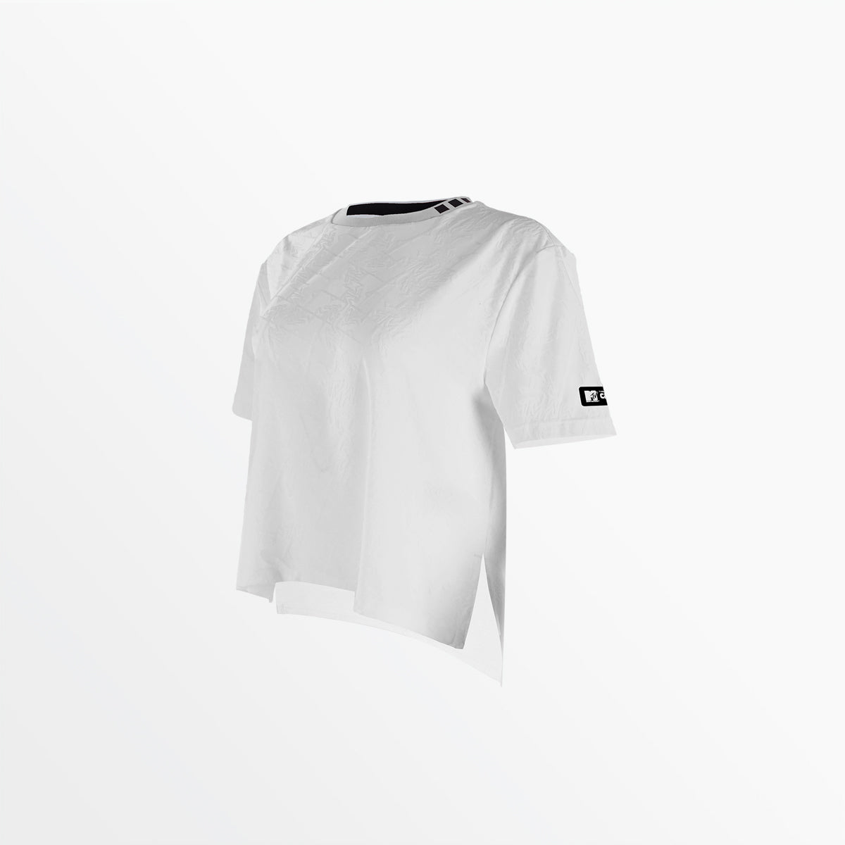 MTV Women's Push It Jacquard Boxy Tee - Stylish Graphic T-Shirt for Casual Wear, Street Fashion & Everyday Outfits