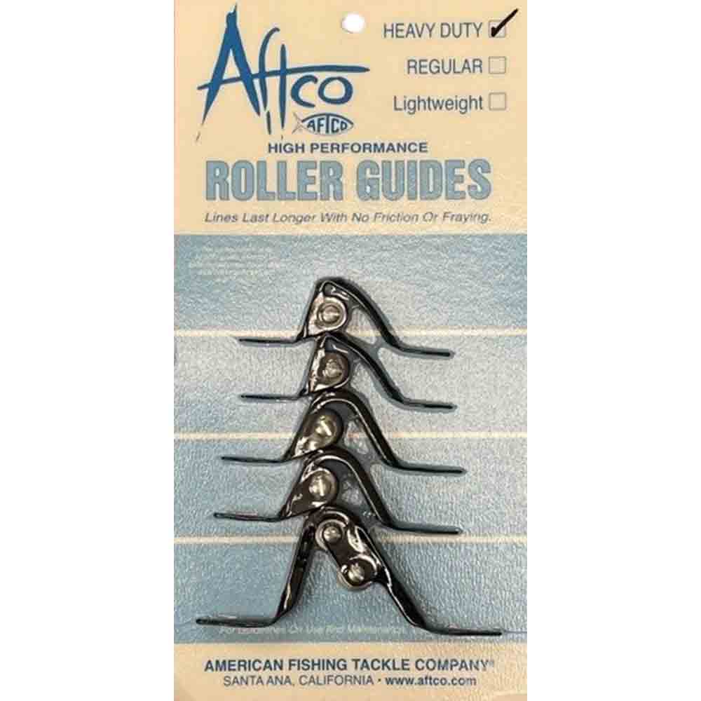 Aftco Heavy Duty Stainless Steel Roller Guide Set - Saltwater Fishing Rod Guides for Offshore & Big Game Fishing - Perfect for Deep Sea, Trolling & Sportfishing Rods