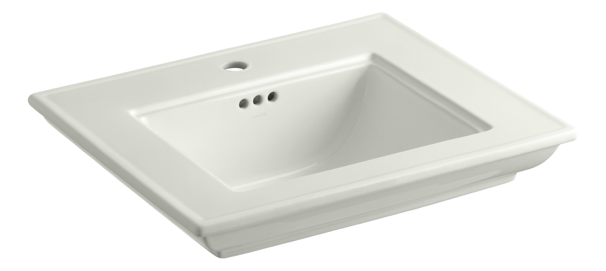 KOHLER K-2345-1-NY Memoirs Bathroom Sink with Single-Hole Faucet Drilling - Elegant Stately Design in Dune Color for Modern Bathroom Vanity & Powder Room Upgrade