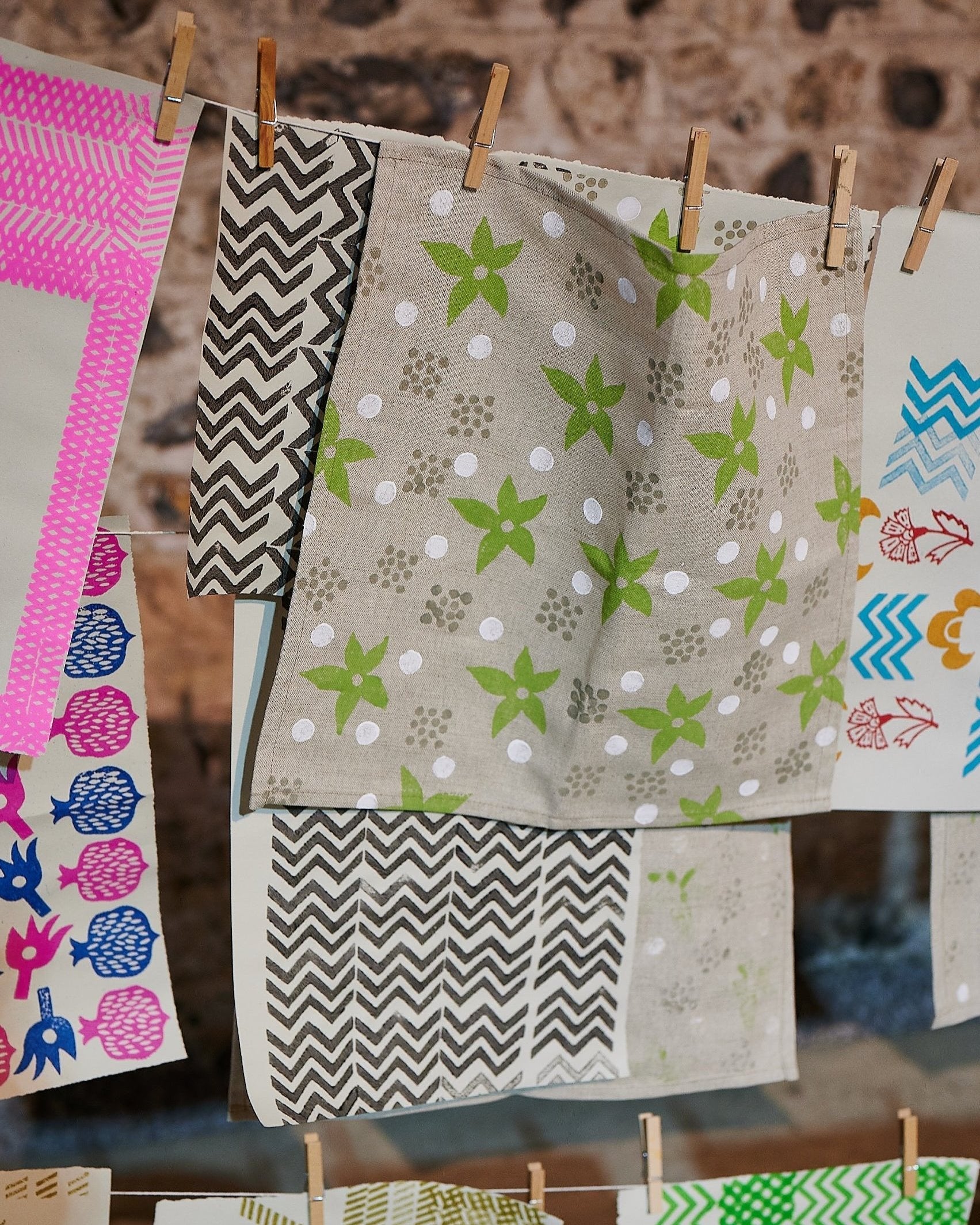 Handmade Block Printing Lampshade - DIY Workshop in Charleston, Firle, East Sussex | Perfect for Home Decor & Creative Gifts