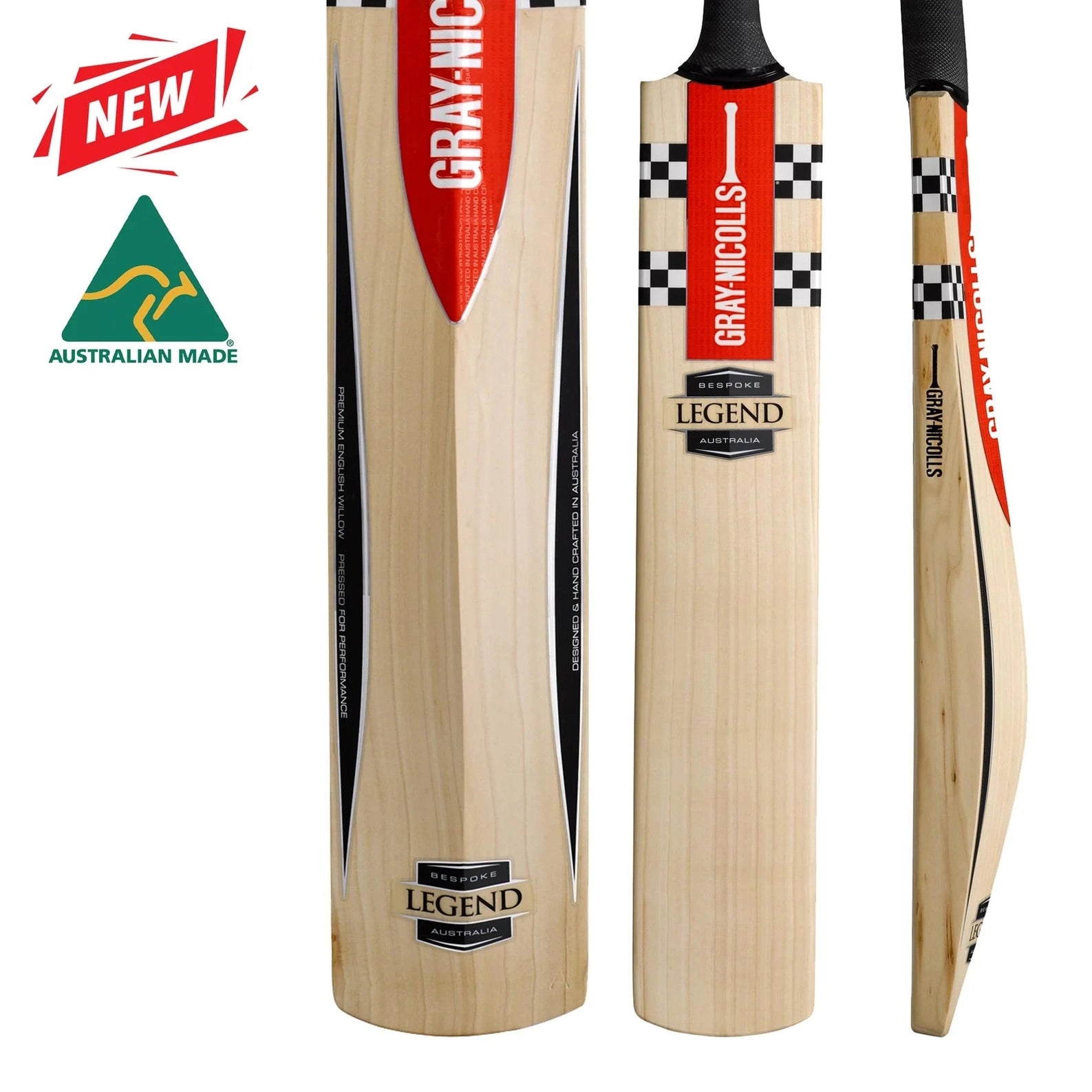Gray Nicolls Legend Adult Cricket Bat - Premium English Willow for Professional & Club Players - Perfect for Matches & Training Sessions