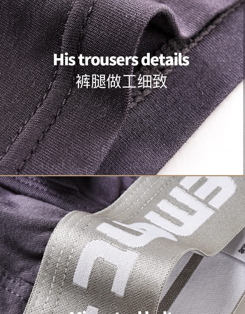 BaronHong Men's Dual Pouch Modal Boxer Briefs - Comfortable Underwear for Plus Size - Perfect for Everyday Wear, Workout & Lounge