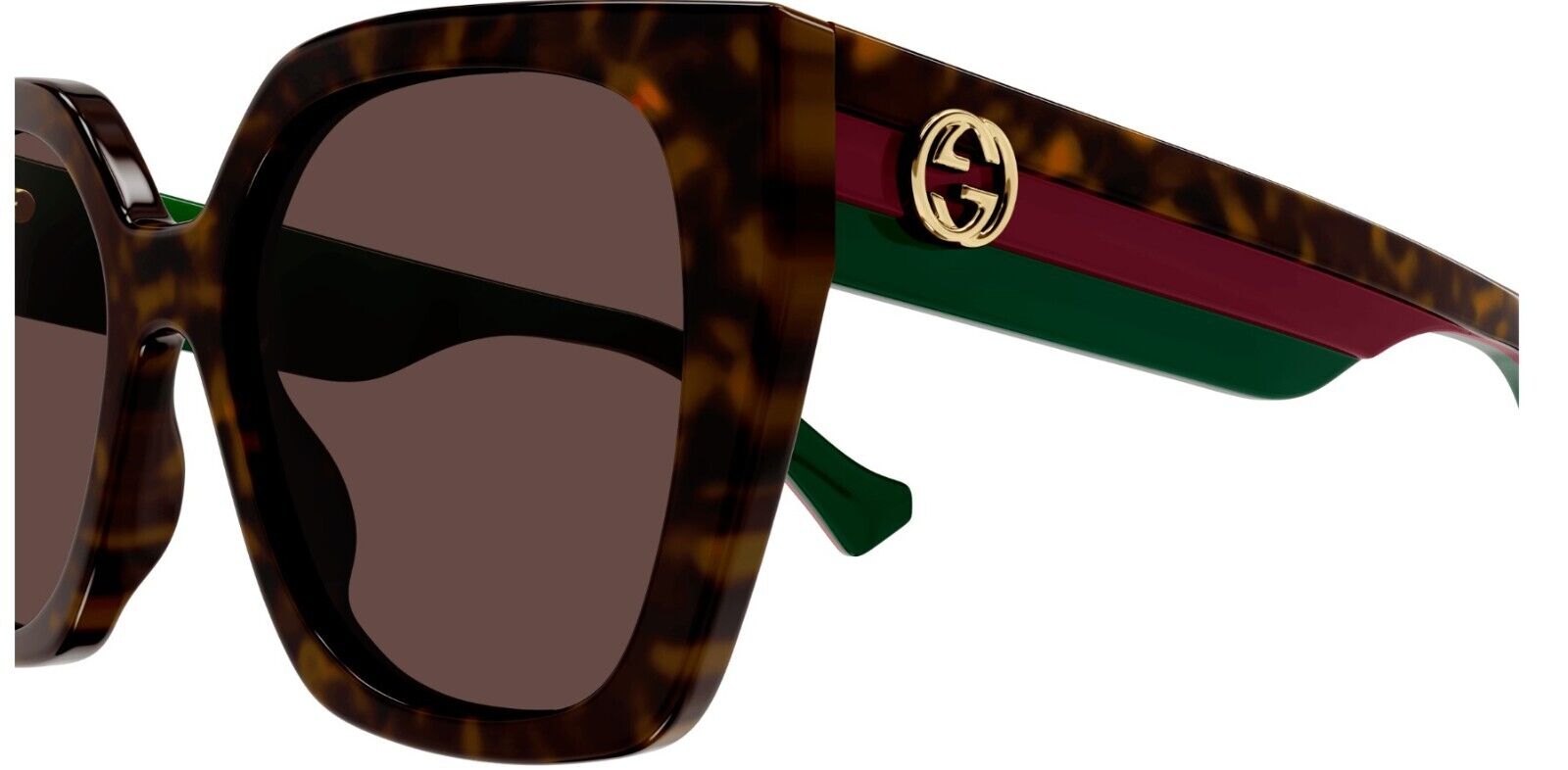 Gucci GG1300S 002 Havana/Brown Oversize Square Women's Sunglasses - UV Protection, Fashionable & Comfortable for Beach, Driving & Outdoor Activities