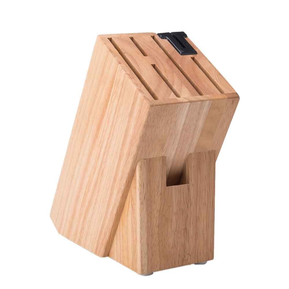 Premium Bamboo Knife Block Holder - 12 Slot Wooden Knife Storage Stand with Anti-Slip Base | Knife Organizer Rack for Kitchen Countertop | Perfect for Chefs & Home Cooks (Cutlery Storage Solution)