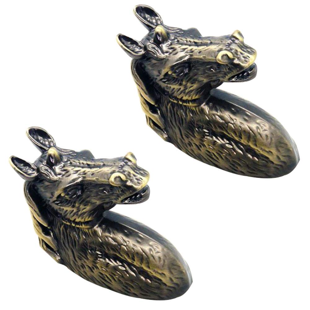Senfei Creative Horse Head Cabinet Knobs - 2 Pack Vintage Drawer Pulls for Dresser, Wardrobe & Kitchen Furniture Hardware | Perfect for Farmhouse, Rustic & Shabby Chic Home Decor