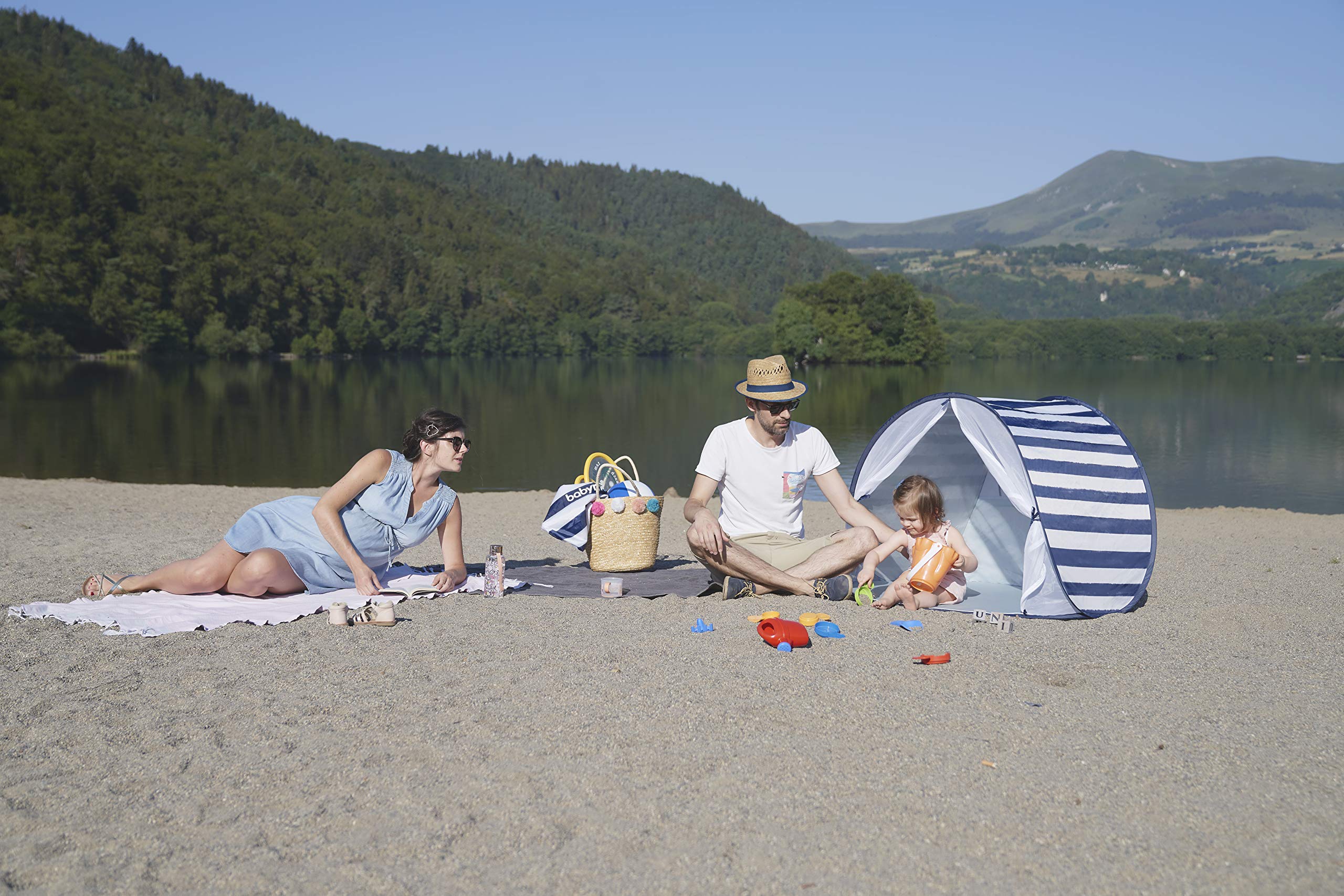 Babymoov UPF 50+ Baby Sun Protection Tent - Pop Up Play Tent & Sun Shade for Infants & Toddlers | Perfect for Beach, Park, Backyard & Outdoor Play (2024 Summer Edition)