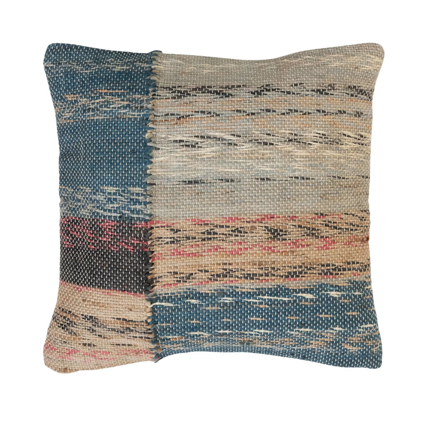 20 Pack Woven Jute and Cotton Pillow Covers - Eco-Friendly Decorative Throw Pillow Cases for Sofa, Bed, Couch - Boho Home Decor Accent (18x18 Inches)