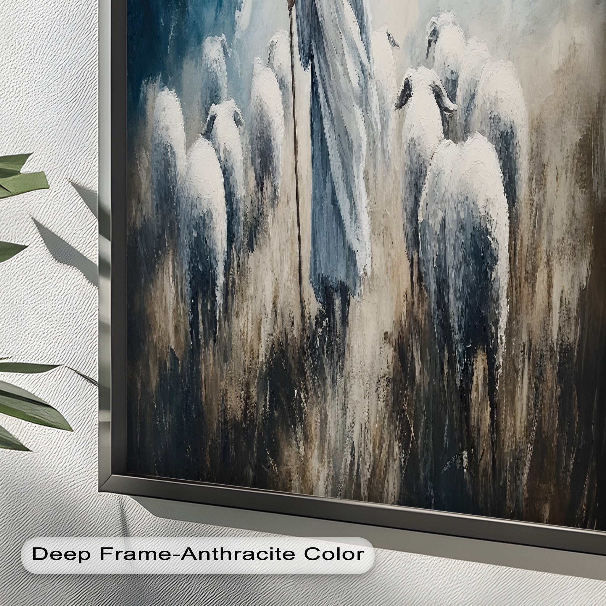 1 Peter 1:19 - The Lamb of God Bible Verse Oil Painting - Religious Wall Art for Home, Church & Office Decor