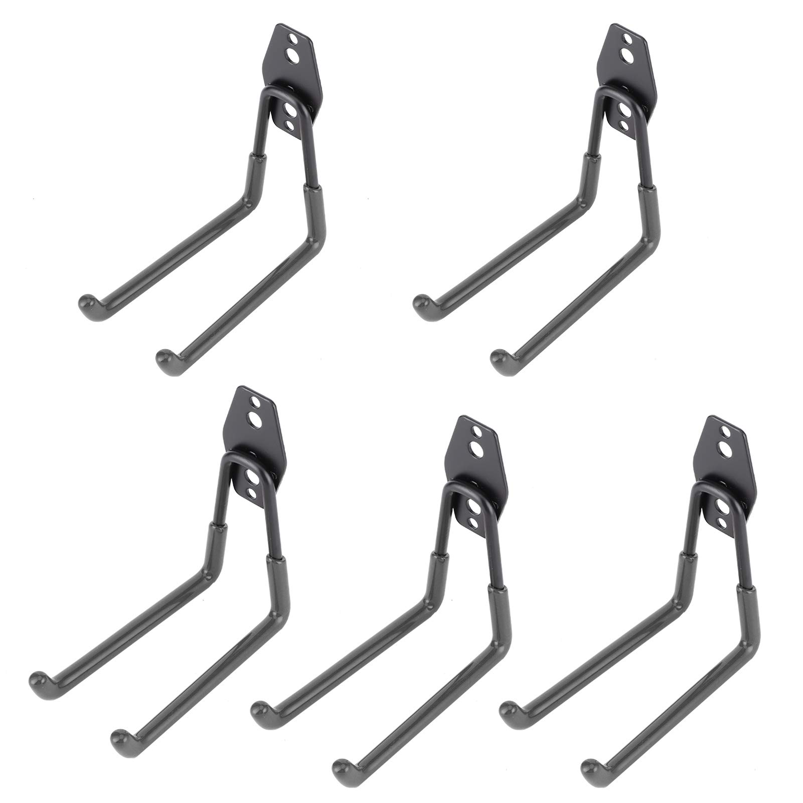 Garage Hooks for Wall Mounted Tool Organization - Heavy Duty Storage Hangers for Garage, Shed & Workshop (Black) - Perfect for Hanging Tools, Ladders, Bikes & Garden Equipment