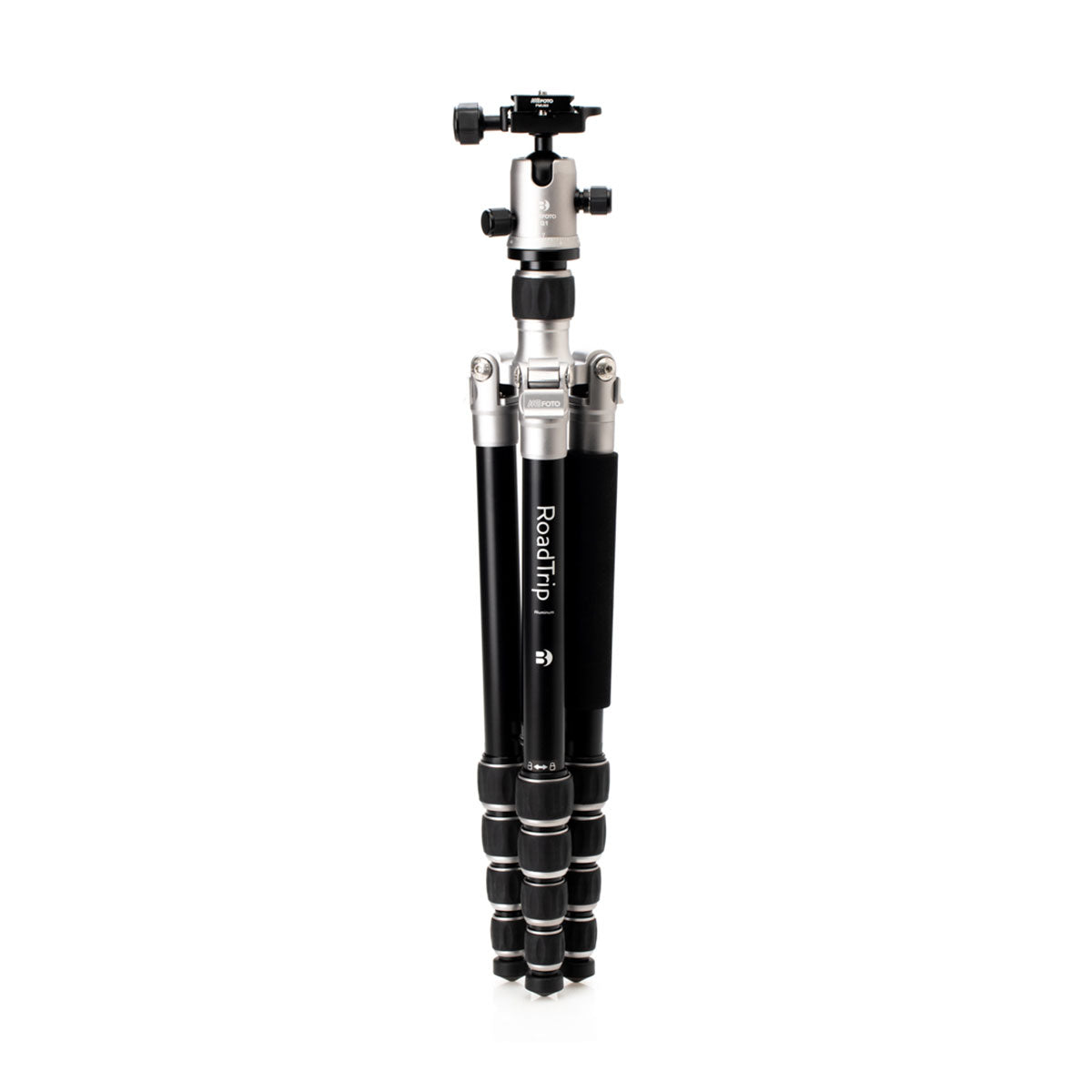 Benro MeFOTO RoadTrip Aluminum Tripod Kit (Titanium) - Lightweight Travel Tripod for DSLR Cameras - Perfect for Photography, Vlogging & Outdoor Adventures