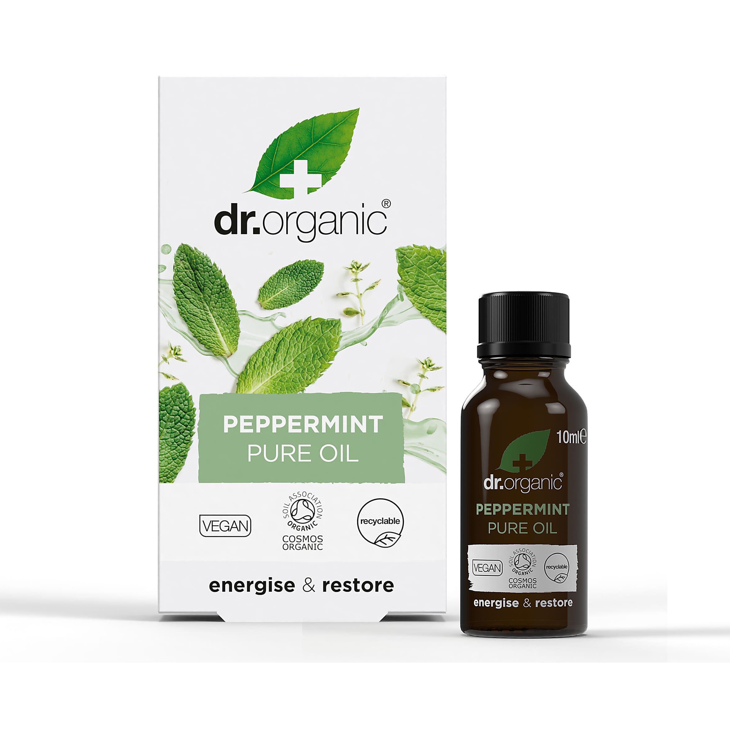 100% Pure Organic Peppermint Essential Oil - Natural Aromatherapy for Stress Relief & Headache Relief | Perfect for Diffusers, Massage & Skincare