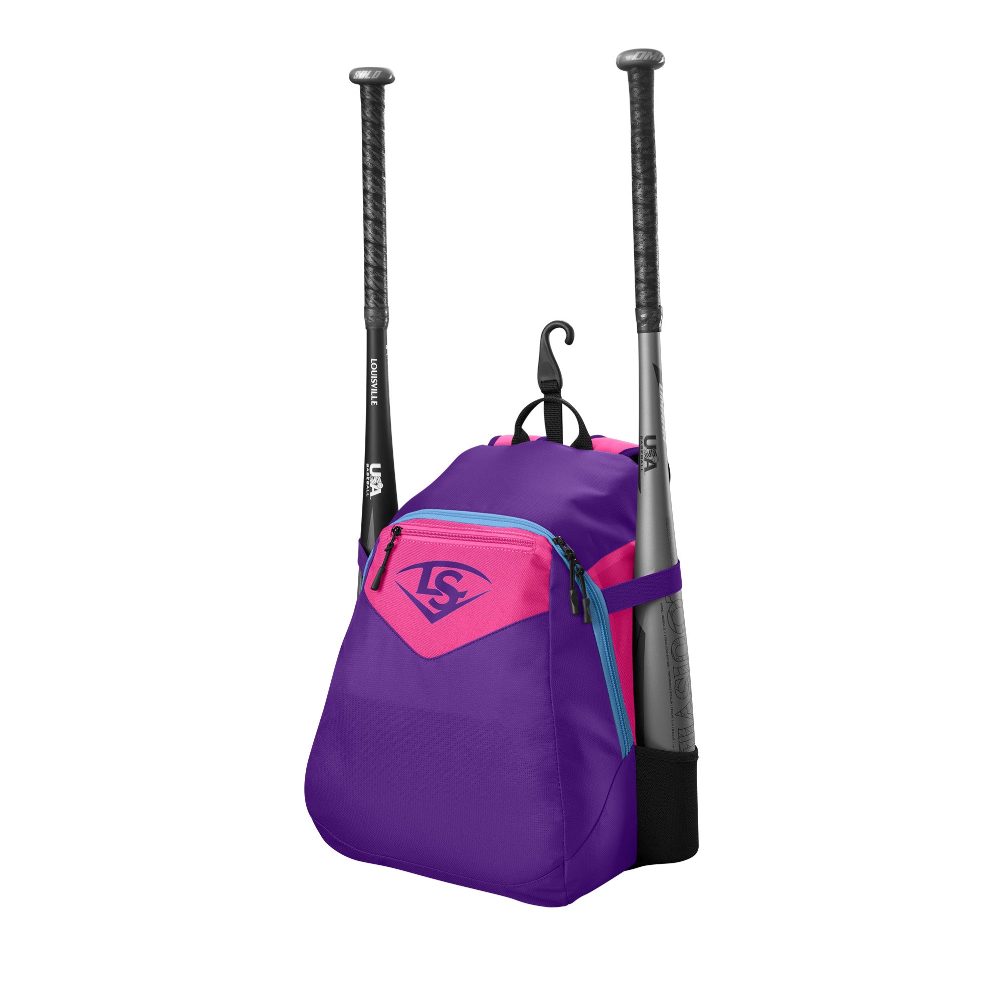 Louisville Slugger Genuine V2 Youth Baseball Backpack - Lightweight Durable Stick Pack for Kids & Teens - Perfect for School, Sports Practice & Travel
