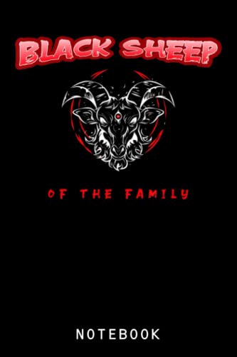 Black Sheep of the Family Lucifer Journal Notebook - Unique Sheep Lover Gifts for Adults & Kids | Perfect Sheep Notebook, Journal for Birthday Presents, Farm Animal Enthusiasts | Great for Writing, Sketching & Gift-Giving Occasions