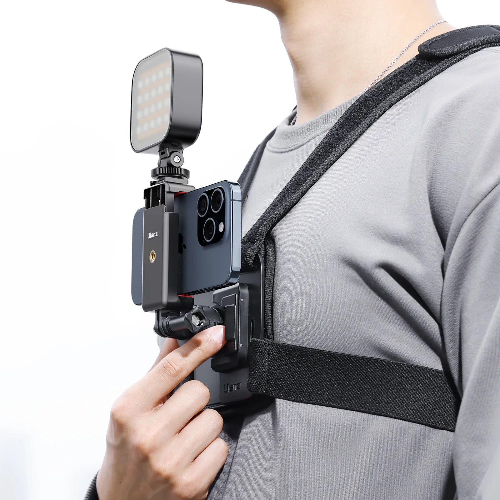 Ulanzi CM028 Go Quick II Magnetic Action Camera Body Mount Harness for GoPro Hero 11/10/9/8/7 - Secure & Adjustable Chest Mount for Outdoor Sports, Vlogging, and Adventure Filming