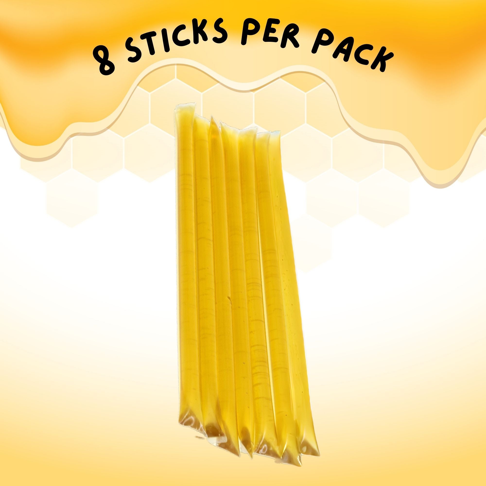 Organic Honey Sticks - Pure Natural Honey Straws for Tea, Coffee & Smoothies - Healthy Sweetener for On-the-Go, Camping & Office Use
