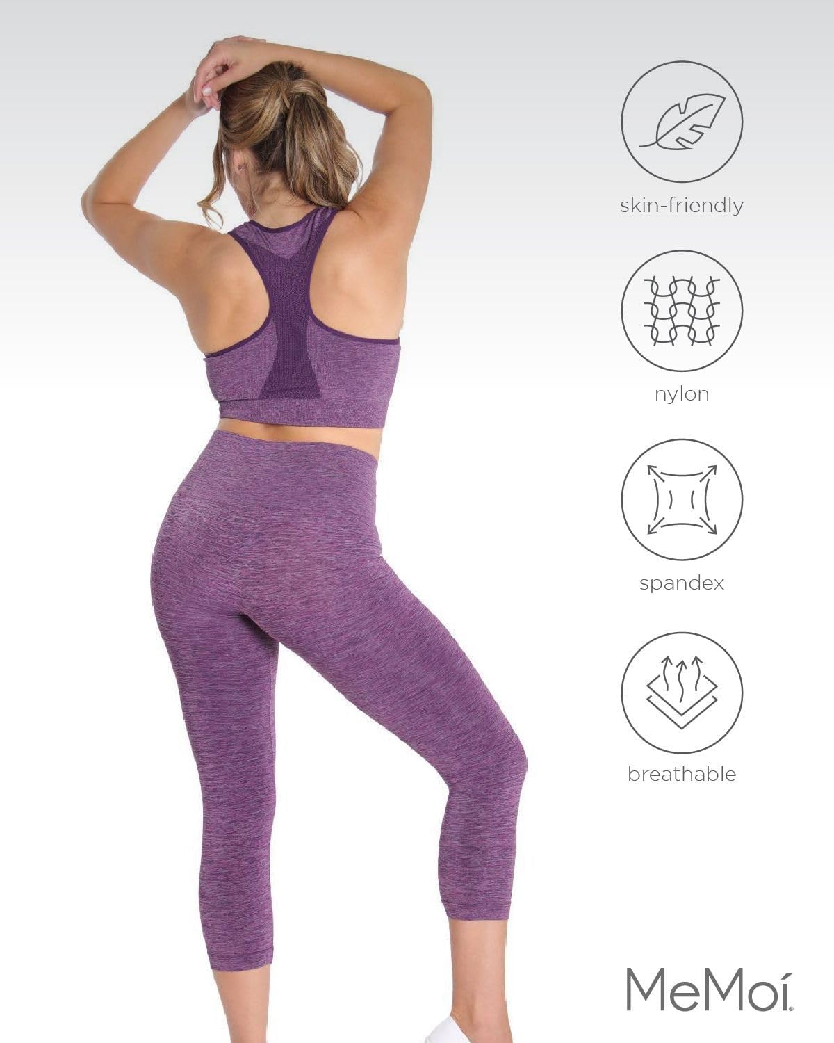 SlimMe High Waisted Tummy Control Shapewear Leggings for Women - Comfortable & Breathable Compression Pants for Workout, Yoga & Everyday Wear