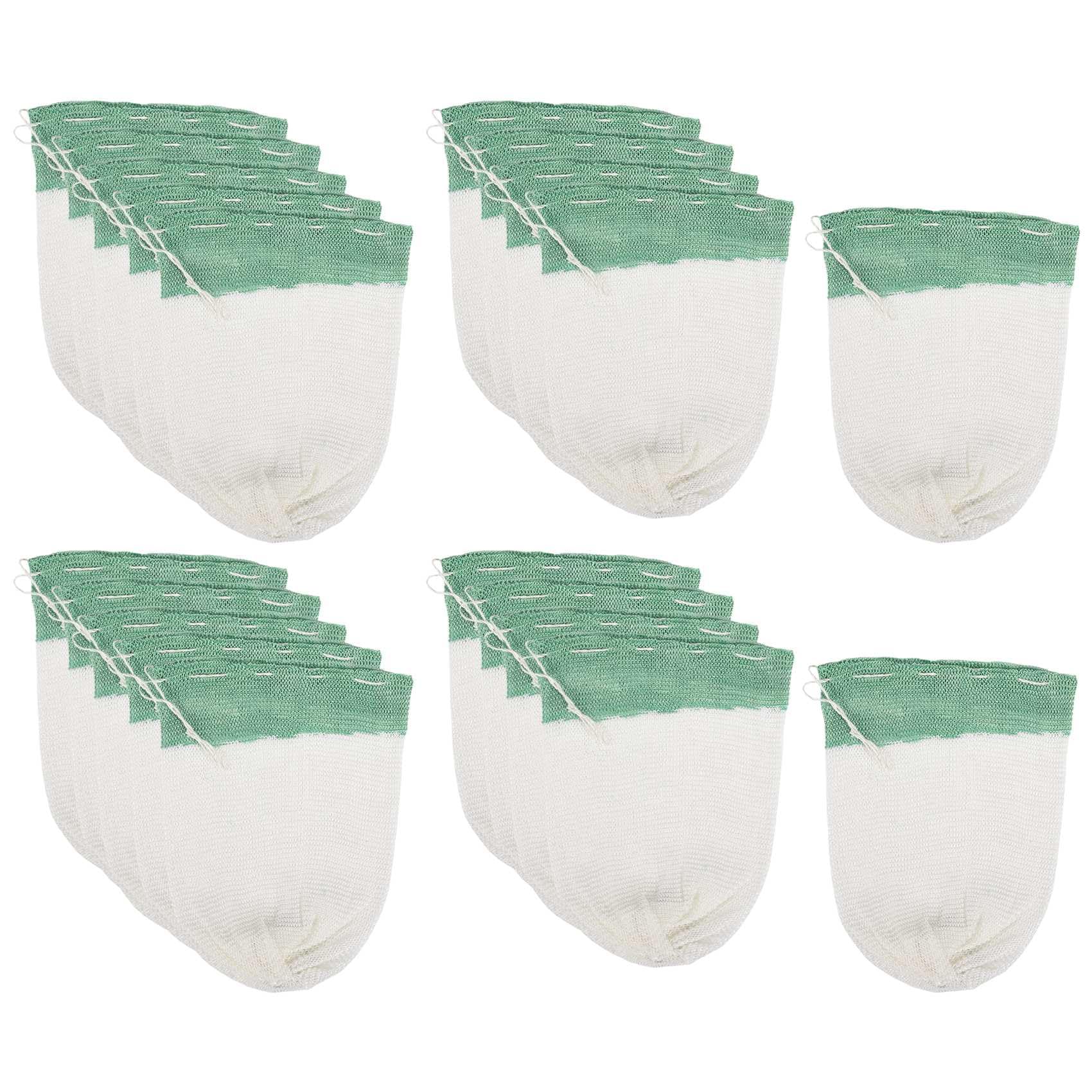 20Pcs Propane Lantern Mantles - Replacement Gas Lantern Mantles for Outdoor Camping, Hiking, Backpacking - Fits Coleman, Gas & Propane Lanterns - Durable White & Green Mantles for Emergency Lighting & Nighttime Adventures