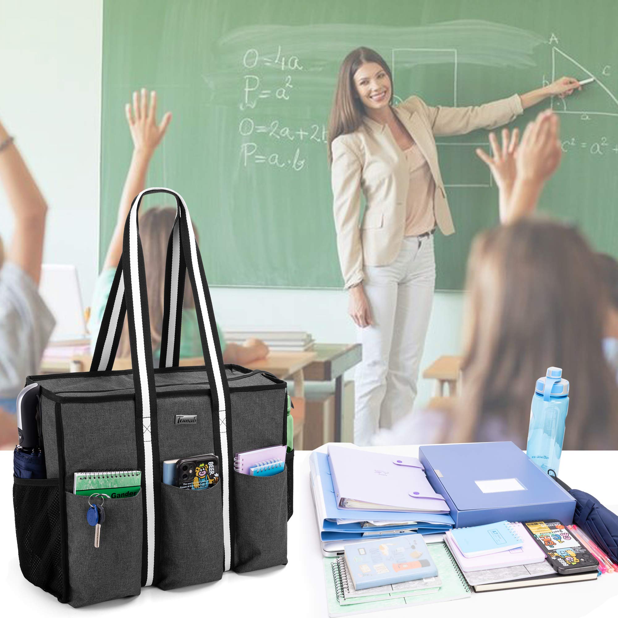 Trunab Utility Tote Bag for Women - Work, Nurse & Teacher Bag with 15.6