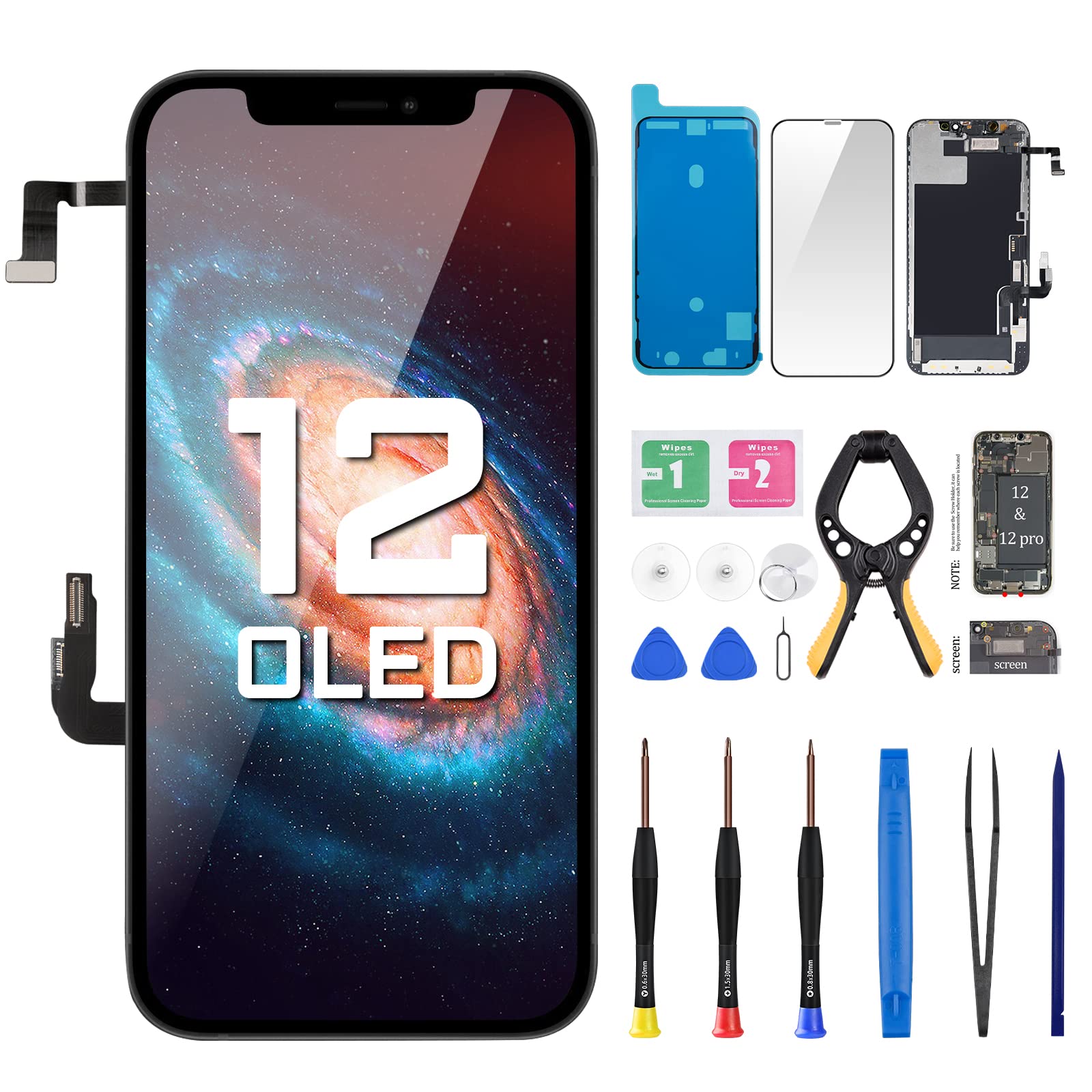Original OLED Screen Replacement for iPhone 12 & 12 Pro - 6.1