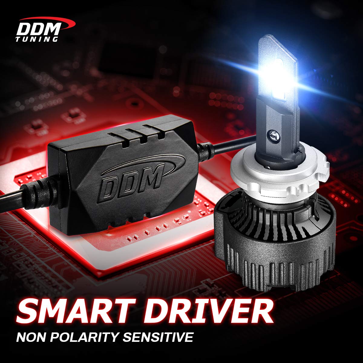 DDM Tuning Saber 55W ProX Accu/V2 LED Light Kit - 12,500LM, 6000K Cool White, Pair (D1/D2/D3/D4) - High Performance Off-Road Lighting for Trucks, Jeeps & ATVs - Perfect for Night Driving, Camping & Outdoor Adventures