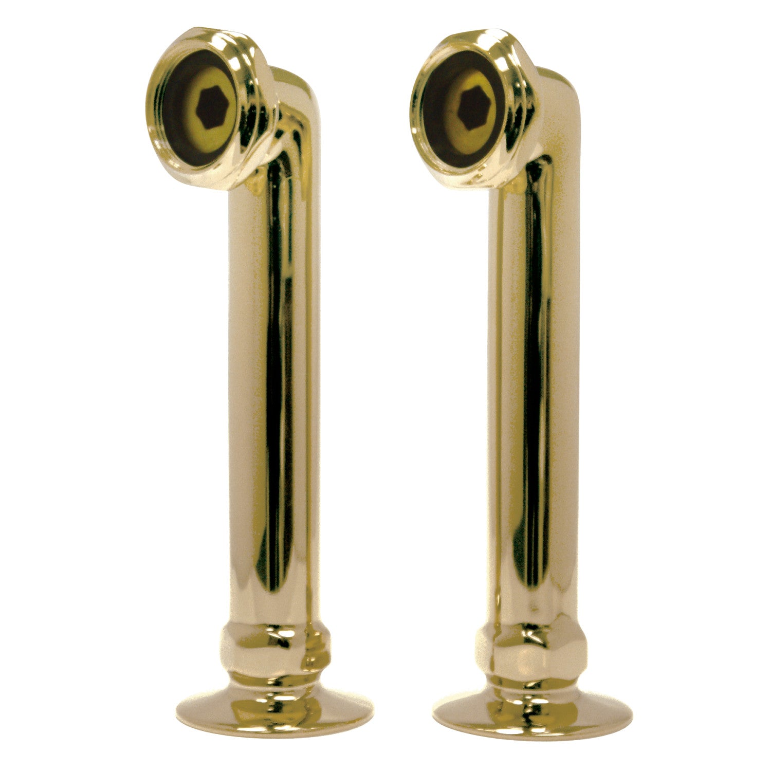 Vintage AE6RS2 6 Inch Deck Mount Tub Faucet Riser in Polished Brass - Perfect for Bathroom Renovation & Classic Style Decor