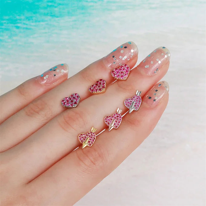 20G Palm Tree Flower Daith Hypoallergenic Stud Earrings for Women | EGD0287 | Perfect for Piercing, Cartilage Jewelry & Boho Fashion Accessories