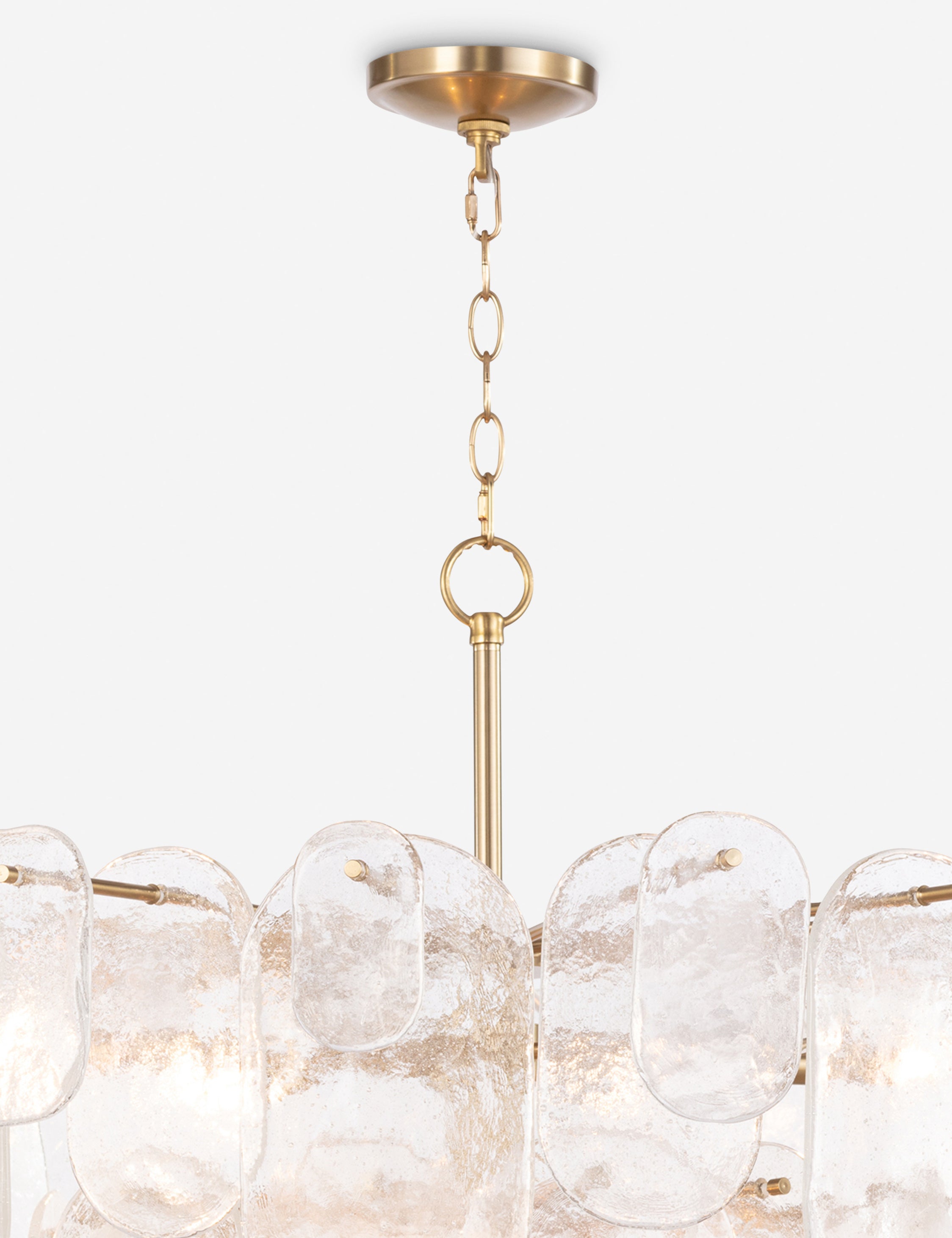 Regina Andrew Echo Chandelier - Modern Crystal Ceiling Light Fixture for Dining Room, Living Room & Bedroom | Elegant Home Decor Lighting