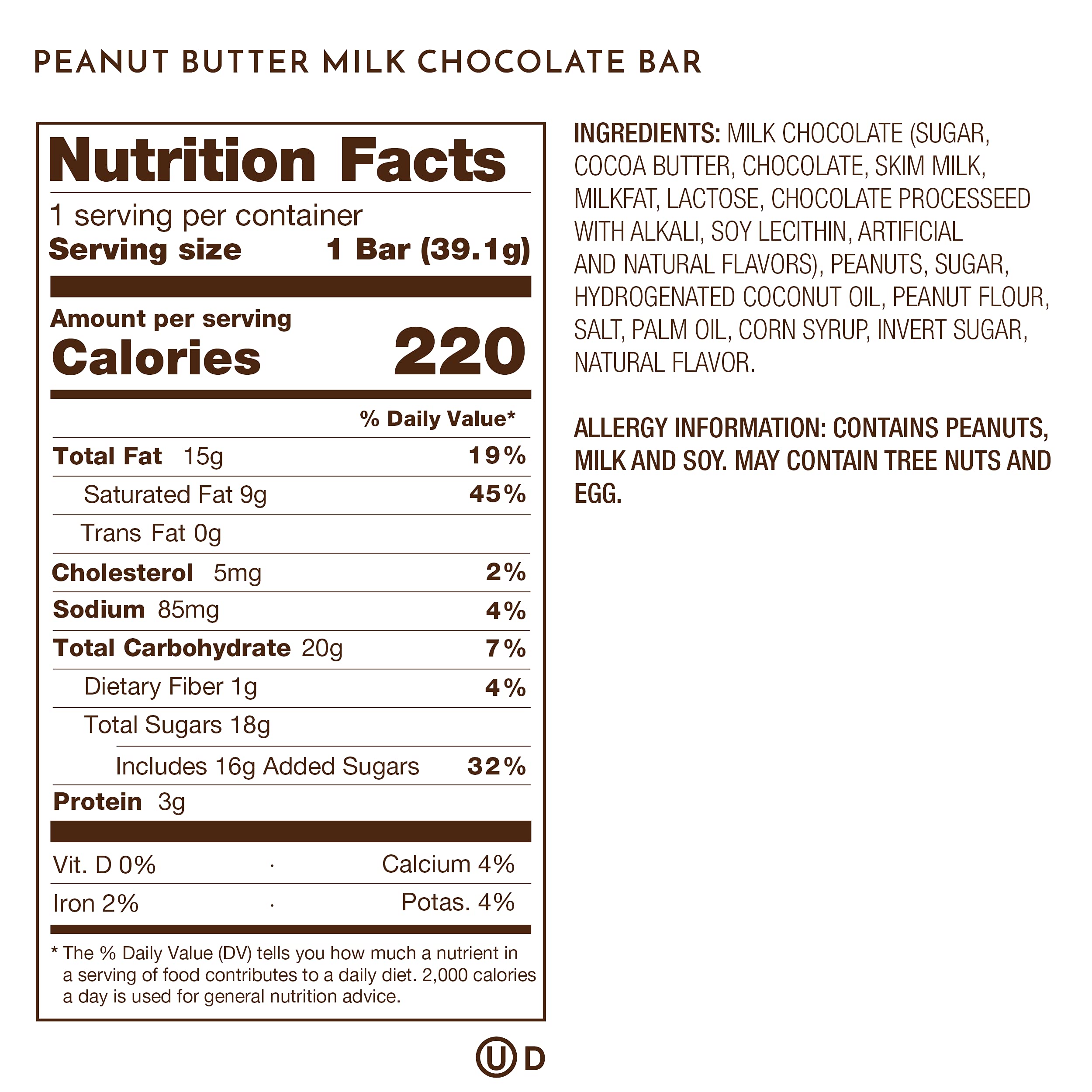 Ethel M Premium Milk Chocolate Peanut Butter Bars - 24 Count Box | Rich & Creamy Peanut Butter with Gourmet Chocolate | Perfect Sweet & Salty Snack for Gifts, Parties & Office Treats