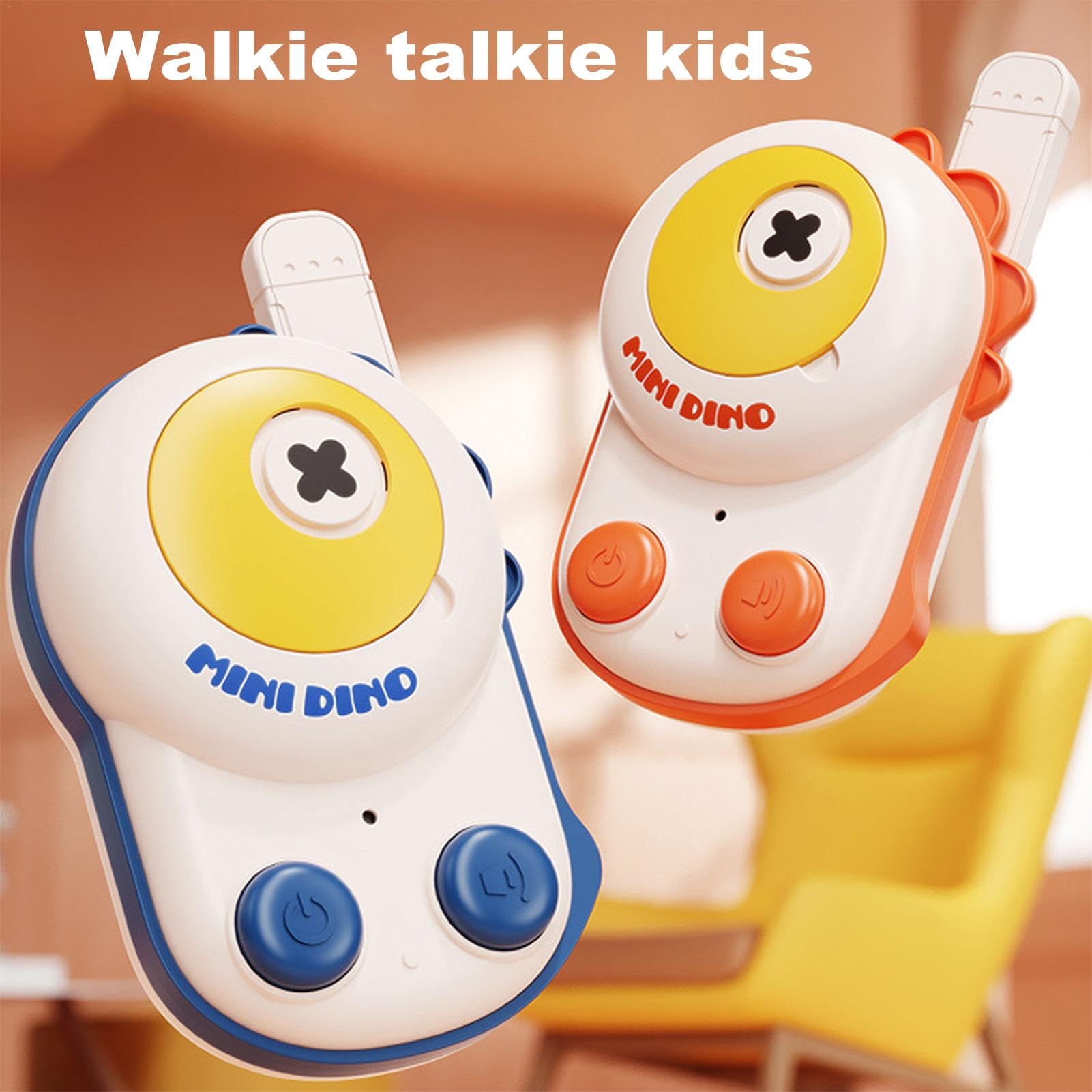 Dinosaur Walkie Talkies for Kids - Rechargeable 2-Way Radios, Portable Outdoor Toys for Boys & Girls - Perfect for Camping, Hiking, and Backyard Adventures