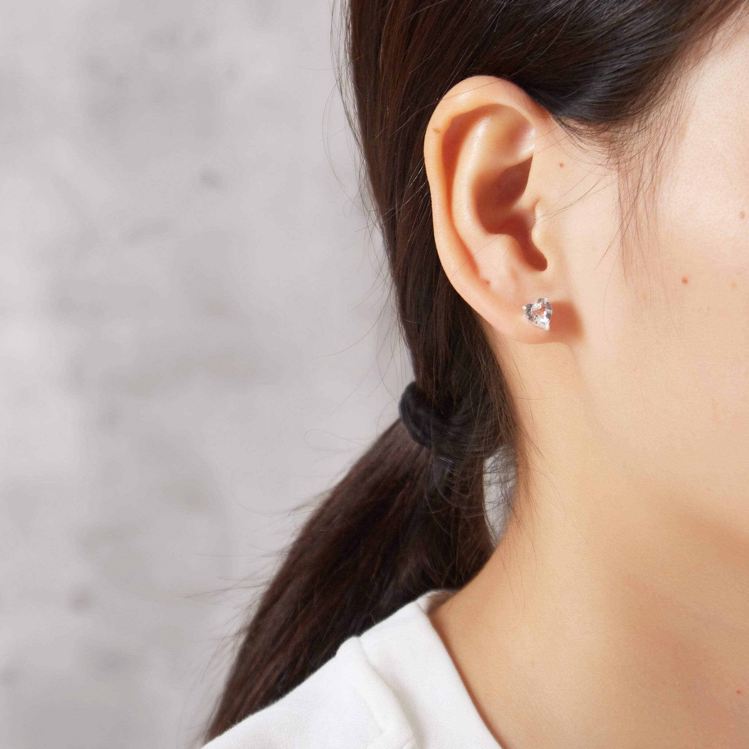Philip Jones Sister Heart Earrings - Zirconia Crystal Jewelry Gift for Sisters