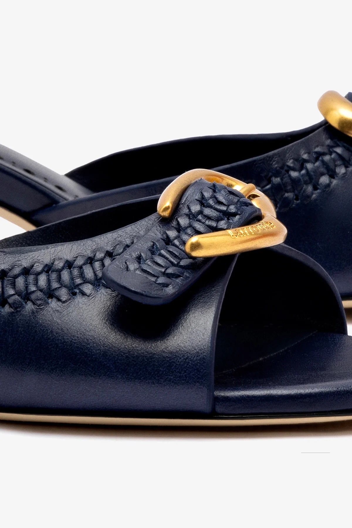 Verona Mule Shoes for Women - Navy Blue Genuine Leather Slip-On Loafers - Comfortable Casual & Office Wear for Everyday Use