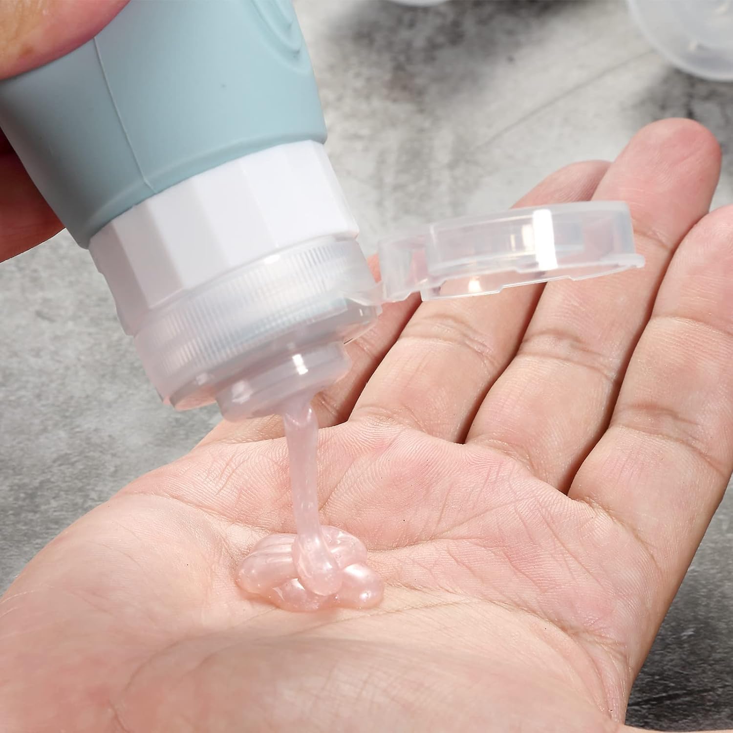 TSA-Approved 3oz (90ml) Leak-Proof Silicone Travel Bottles for Toiletries - BPA-Free, 4-Pack | Perfect for Shampoo, Lotion, Conditioner & Cosmetics | Ideal for Air Travel, Gym, Camping & Vacation Essentials