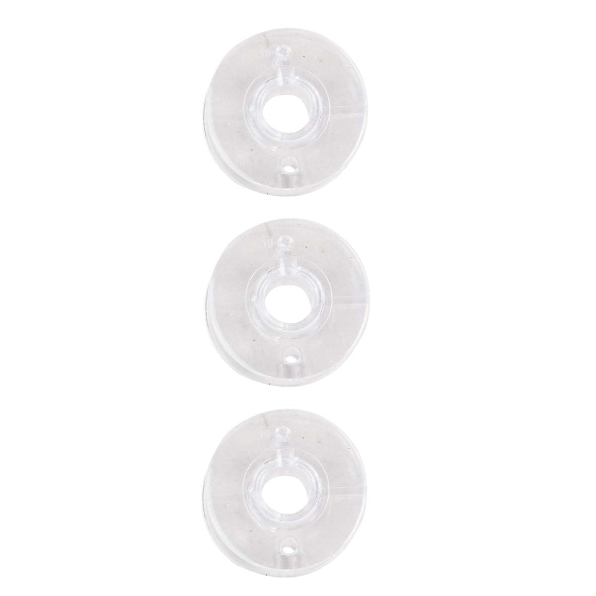 SINGER Class 15J Clear Plastic Bobbins - 3 Pack Sewing Machine Replacement Bobbins for Singer, Brother, Janome | Perfect for Quilting, Dressmaking & DIY Sewing Projects