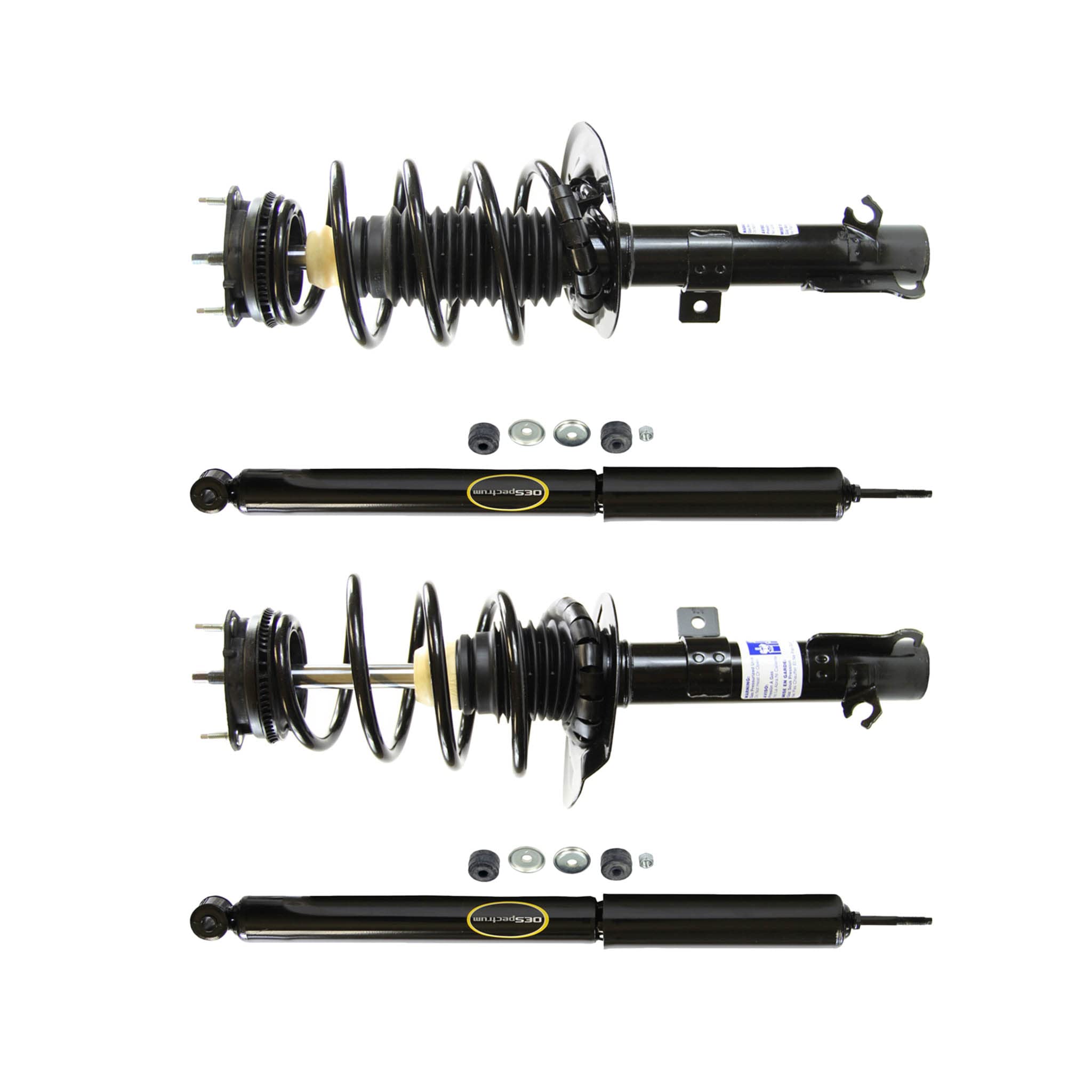Monroe Front & Rear Shocks Struts for Ford Focus 2008-2011 - BuyAutoParts 77-69375G4 - Smooth Ride & Enhanced Handling for Daily Commute & Road Trips