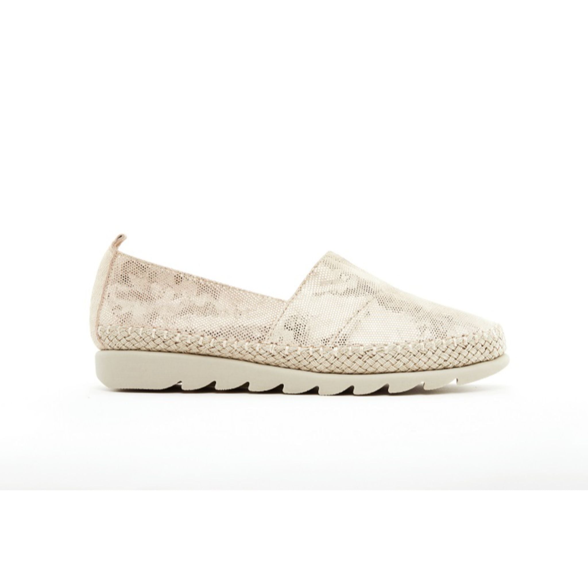 Barani Textured Leather Ballet Flats for Women - Comfortable Gold Pumps 8938 230 | Perfect for Office, Parties & Casual Wear