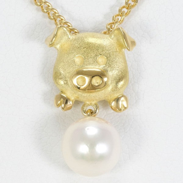 18K Yellow Gold Pearl Necklace for Women - Elegant & Timeless Jewelry Gift for Anniversary, Wedding, Birthday | Perfect for Formal Events & Special Occasions
