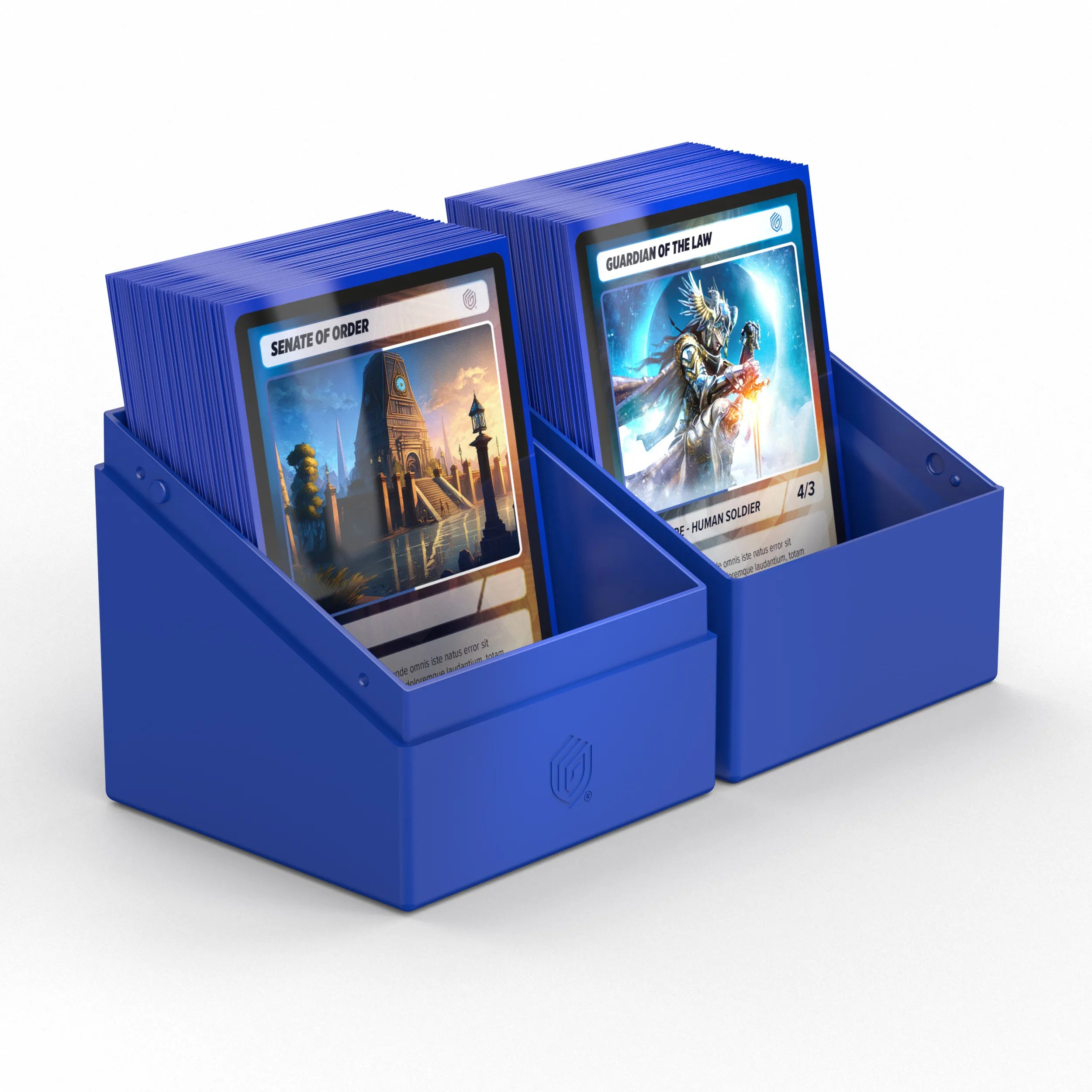Boulder 100+ Deck Box - Solid Blue | Waterproof & Durable Card Storage for MTG, Pokemon, Yu-Gi-Oh | Perfect for Gaming, Collecting & Travel