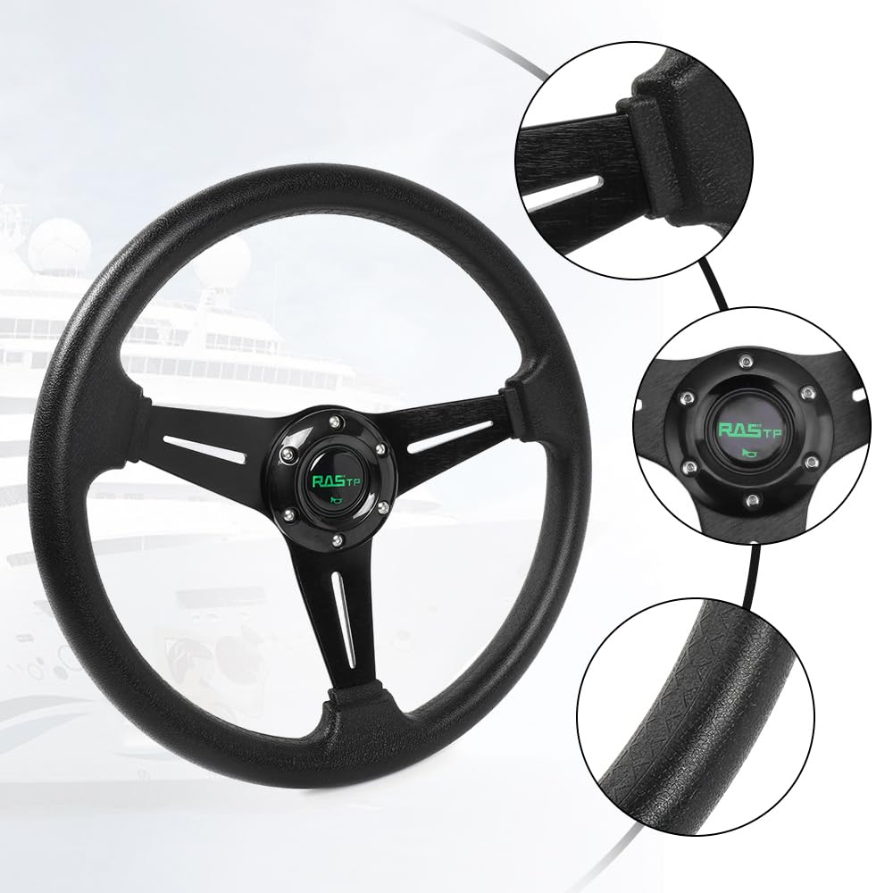 13.8 Inch Marine Boat Steering Wheel with 3/4