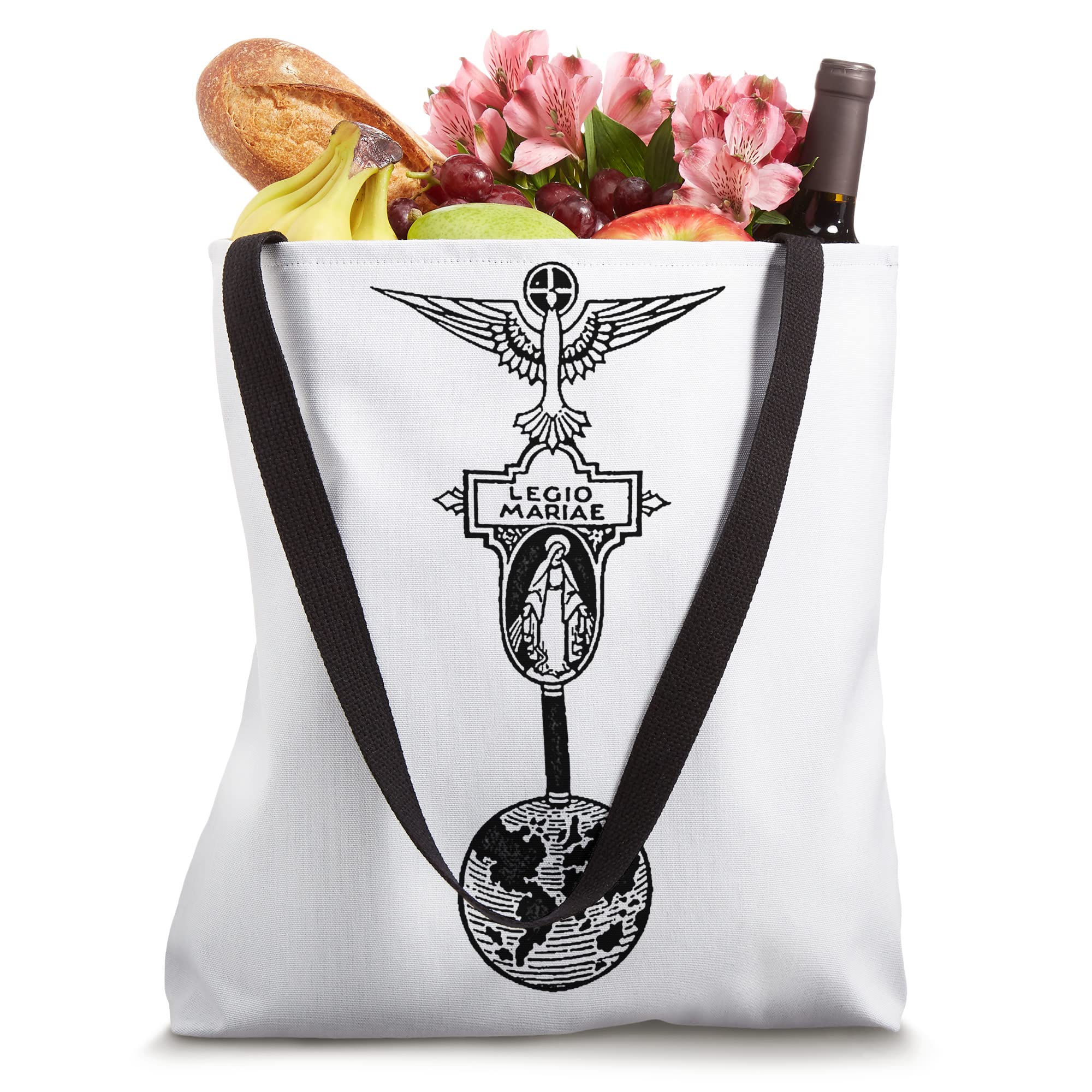 Legion of Mary Tote Bag - Durable Canvas Tote Bag for Women & Men - Perfect for Grocery Shopping, Beach Trips & Church Events