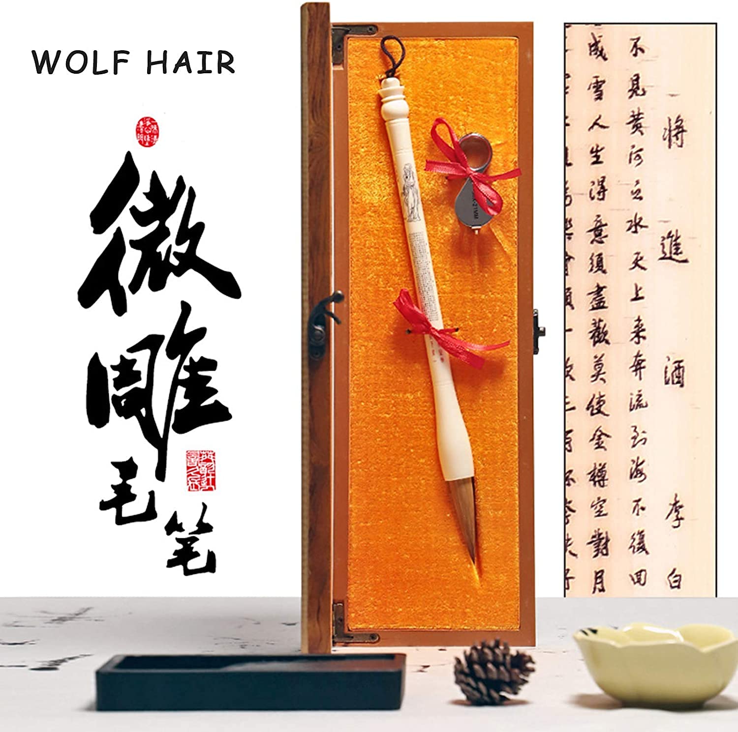 Premium Chinese Calligraphy Brush Set - Professional & Beginner Watercolor Sumi Ink Painting Pens - Calligraphy Writing & Drawing Brushes (Color: ANC) - Perfect for Traditional Art, DIY Projects & Thoughtful Gifts