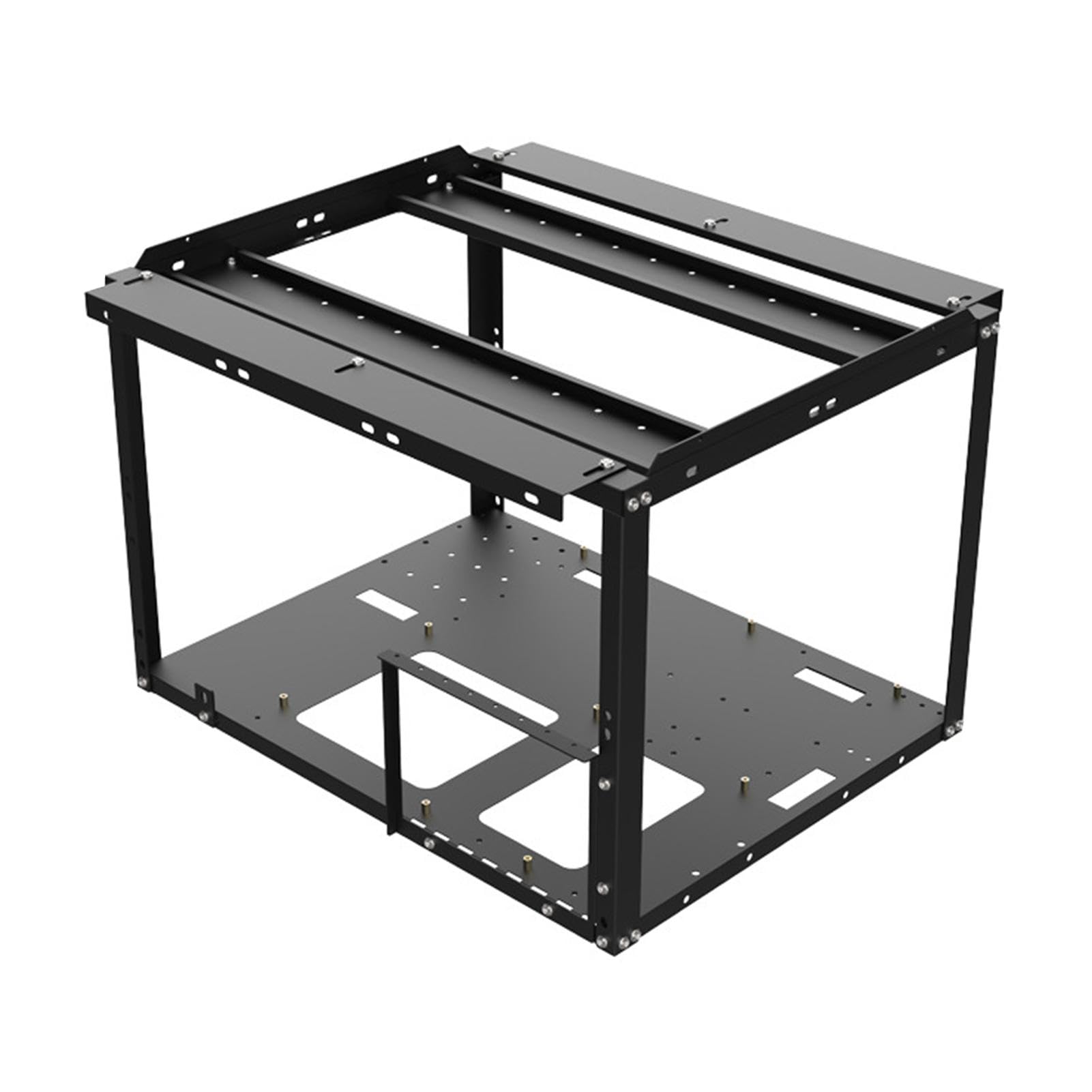 Open Frame Computer Case - Stackable ATX PC Chassis for Gaming & Mining Rigs, Rack Mount Stand for Cryptocurrency Mining, Home Office & Workstation Setup