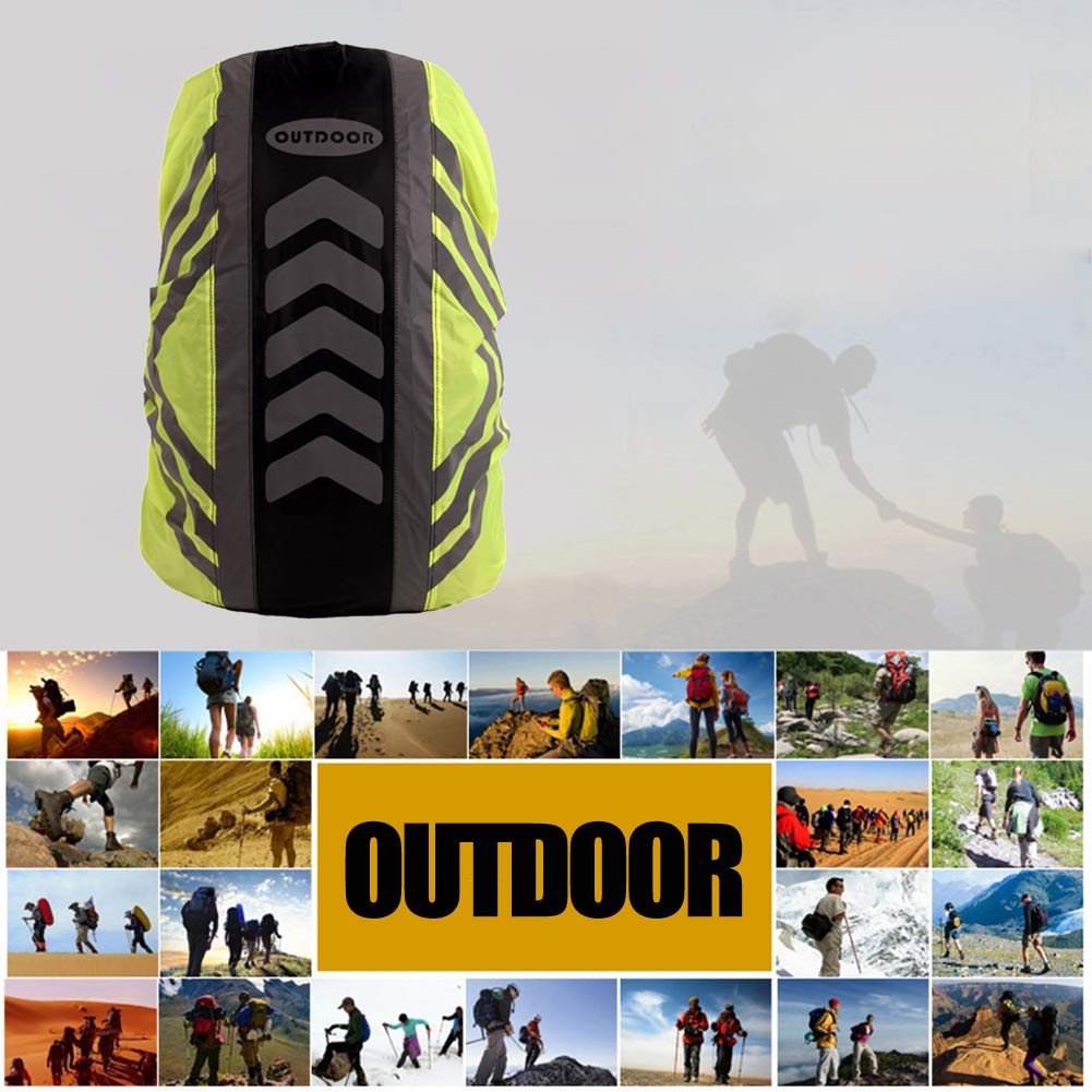 Reflective Backpack Rain Cover 20-55L - Waterproof & Dustproof Travel Bag Protector for Outdoor Camping, Hiking & Commuting - Stay Dry in All Weather Conditions