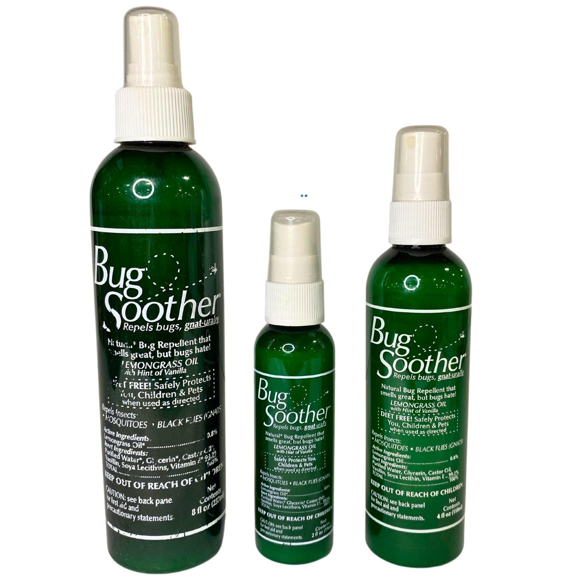 Bug Soother Assorted Mix - 8OZ, 4OZ & 2OZ Sizes (30 Pcs Lot) | Natural Insect Repellent for Outdoor Camping, Hiking & Backyard Use