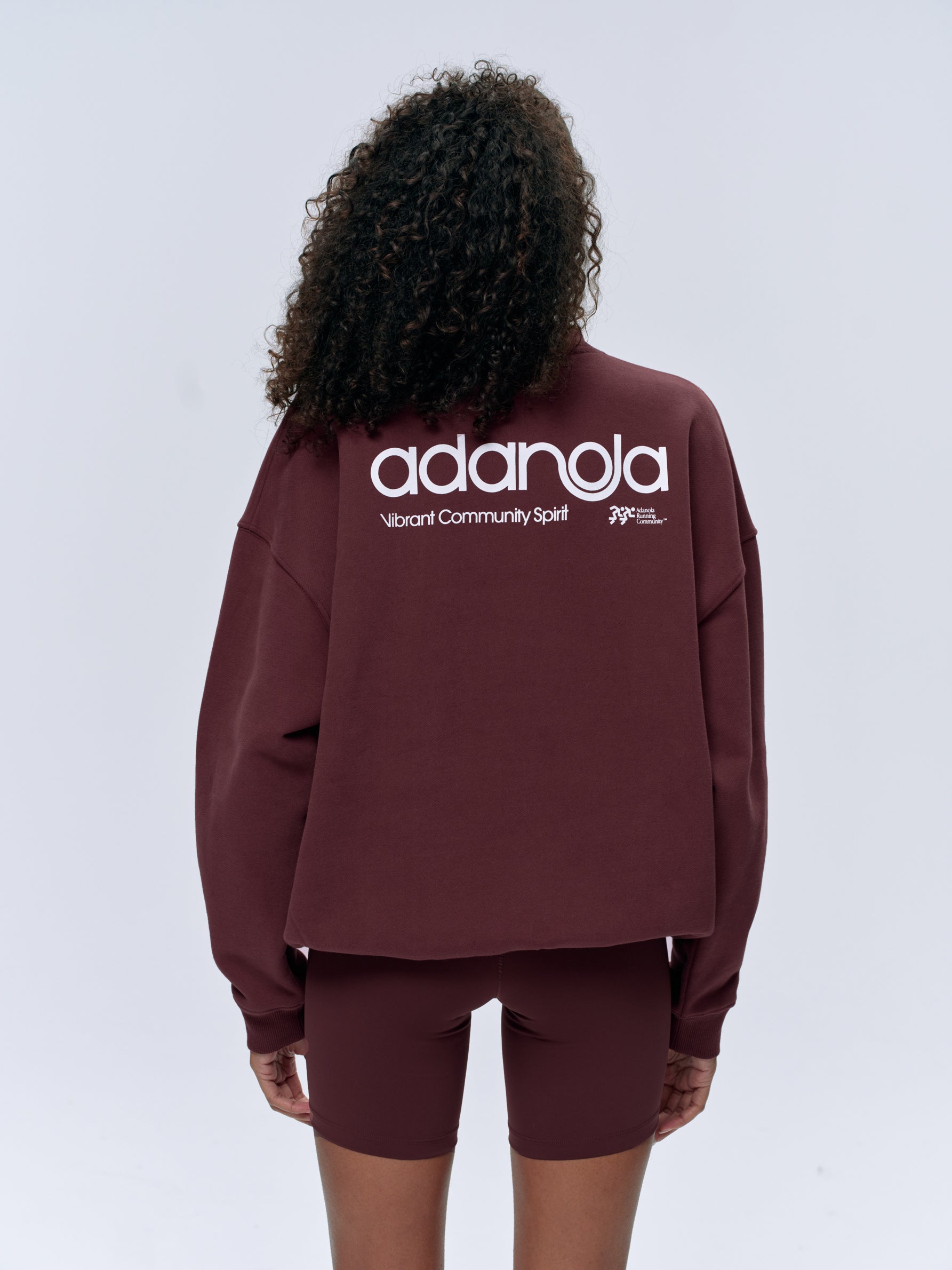 Oversized Motion Sweatshirt - Burgundy & White | Cozy Pullover for Women & Men | Perfect for Casual Wear, Lounge & Street Style