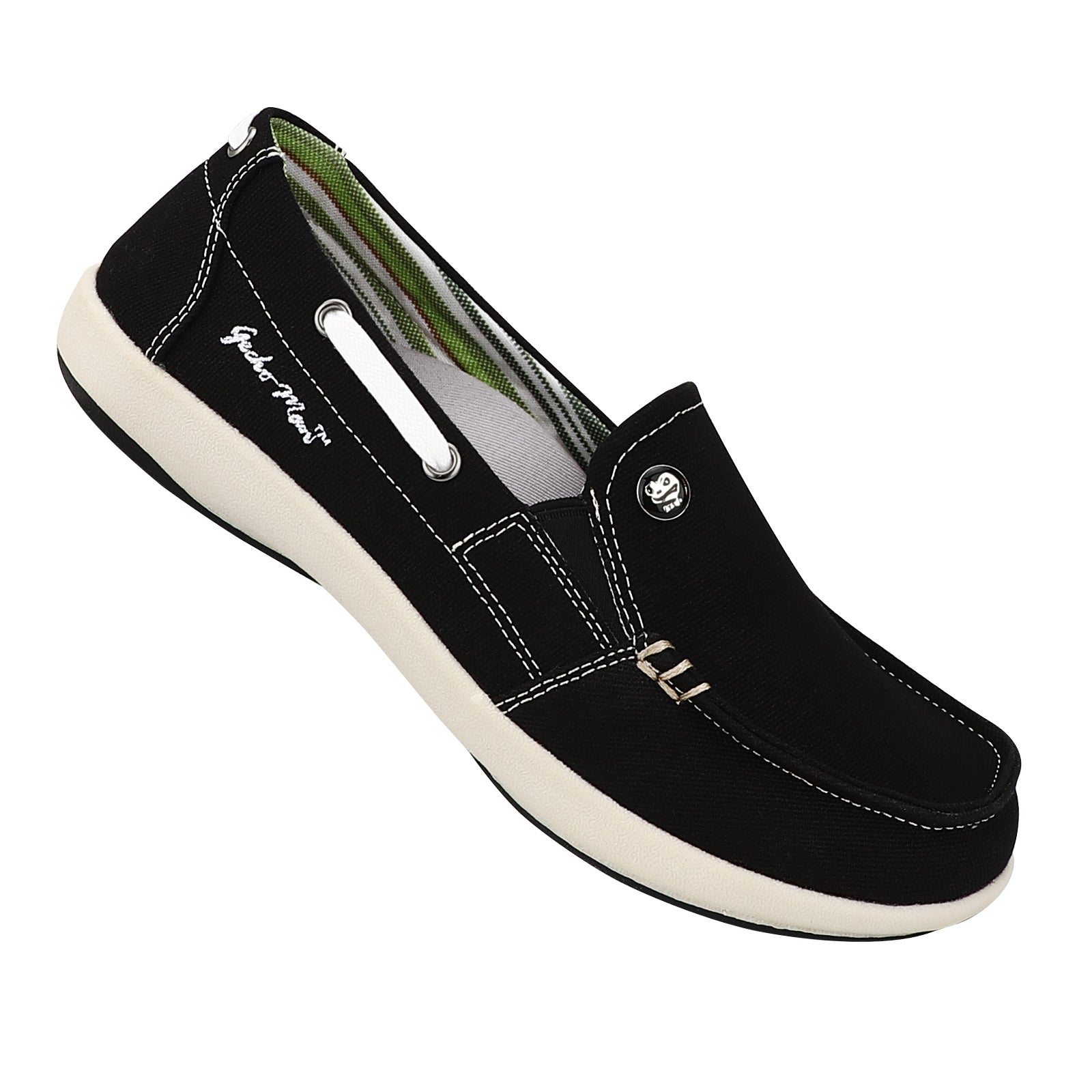Women's Comfortable Canvas Loafer Shoes - Casual Slip-On Flats for Walking, Work & Travel - Breathable & Lightweight Everyday Shoes