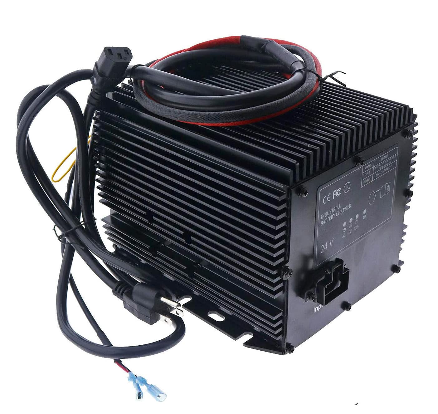 **JEENDA 24V 25A Battery Charger for Genie, Skyjack, JLG Scissor Lifts - Compatible with Models HB600, 063944-011, 503097-000 & More - Perfect for Construction & Warehouse Equipment Maintenance**