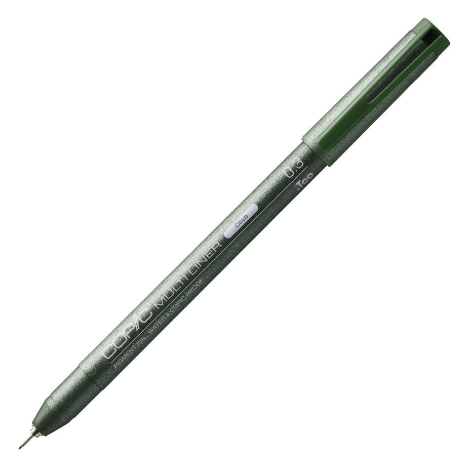 Copic MultiLiner Drawing Pen - Olive Green Fine Line Marker for Sketching, Illustration & Calligraphy - Perfect for Artists, Designers & Craft Projects
