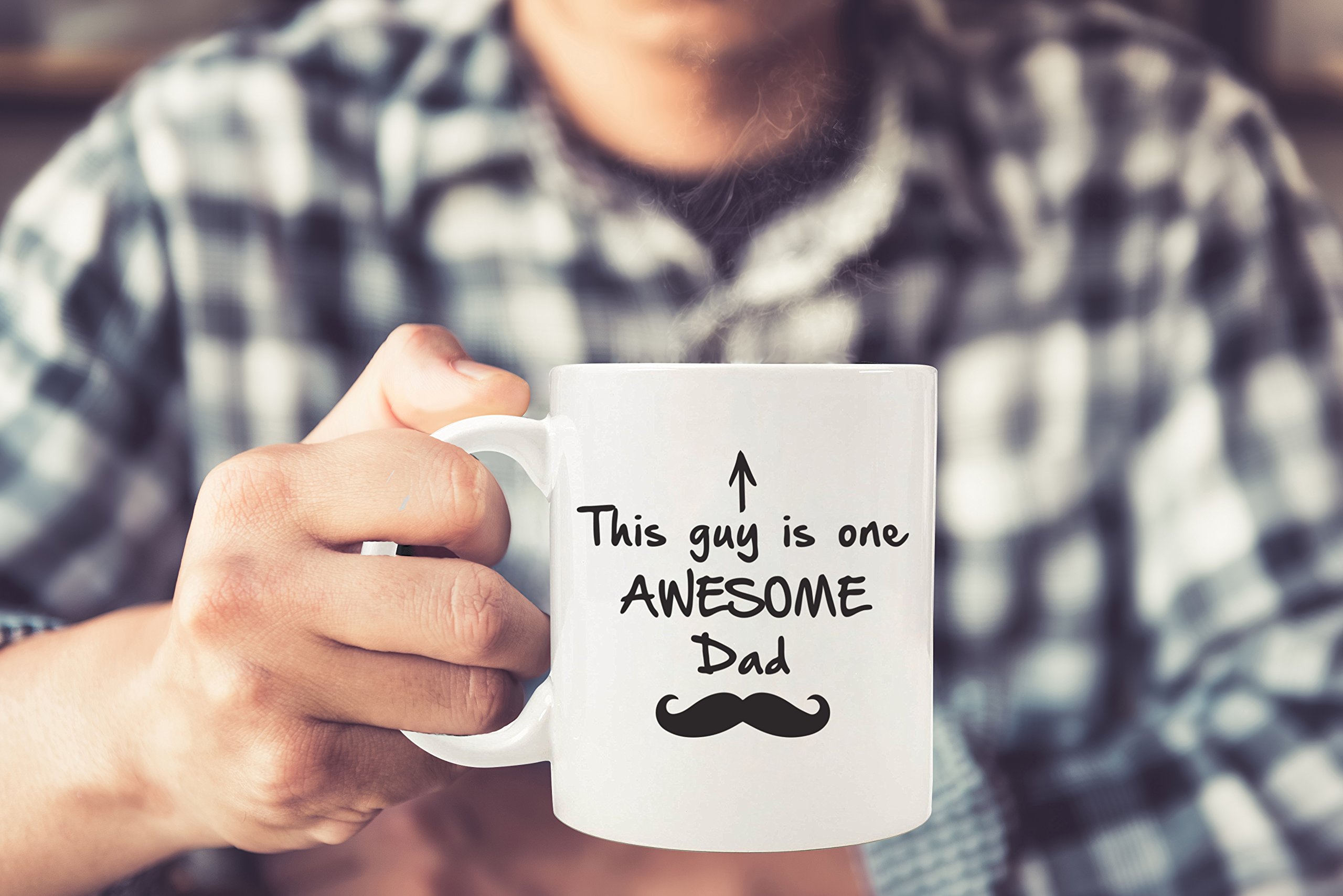 Best Funny Coffee Mug for Dad - Unique Birthday Gift Ideas from Son, Daughter, Wife & Friends - Cool Novelty Father Cup for Men - Perfect for Father's Day, Retirement, Anniversary & Everyday Use