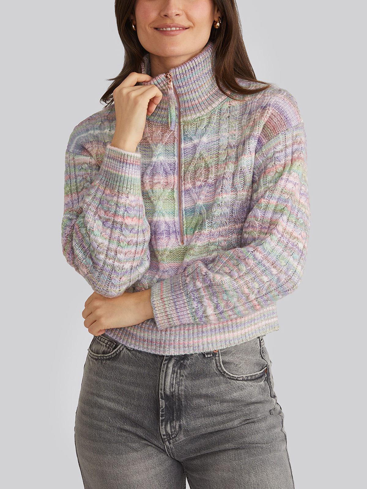 Jackie Women's Spacedye Zip Front Pullover Hoodie - Soft Casual Sweatshirt for Workout, Lounge & Everyday Wear